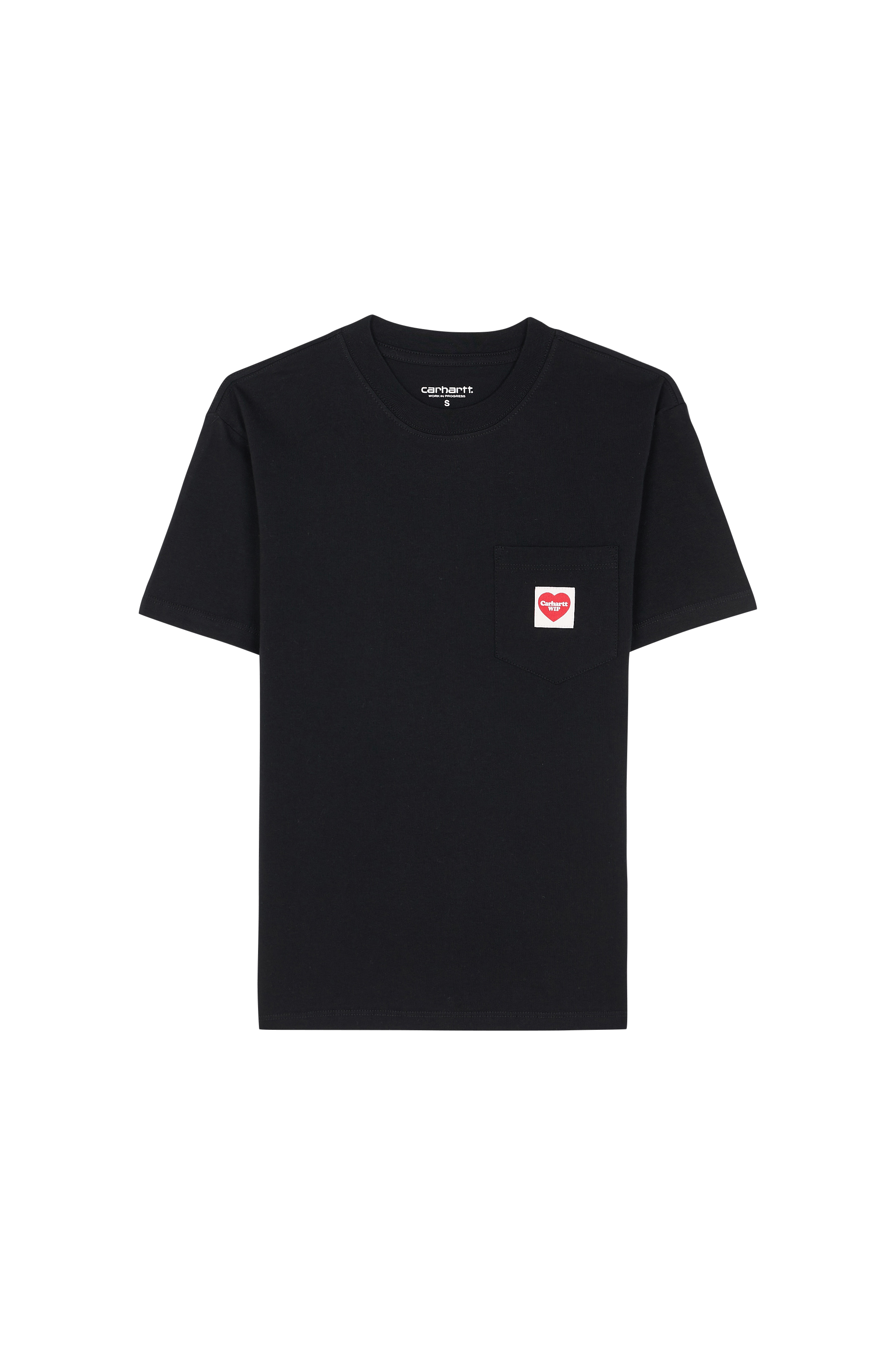 T-shirt w' s/s pocket heart t-shirt CARHARTT WIP Noir
