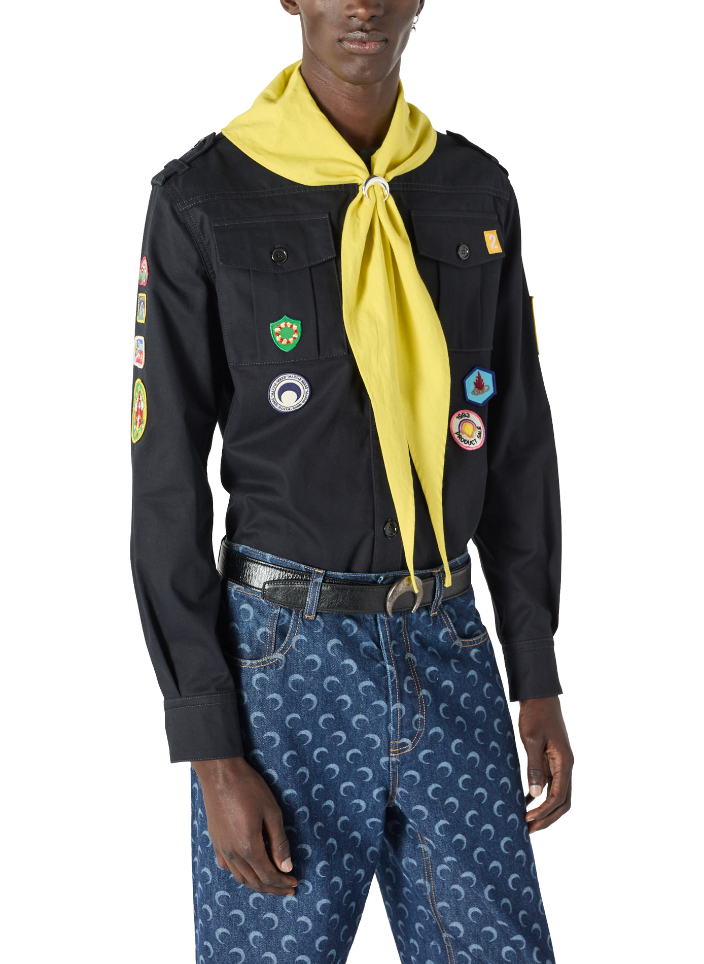 Chemise workwear scout MARINE SERRE Bleu