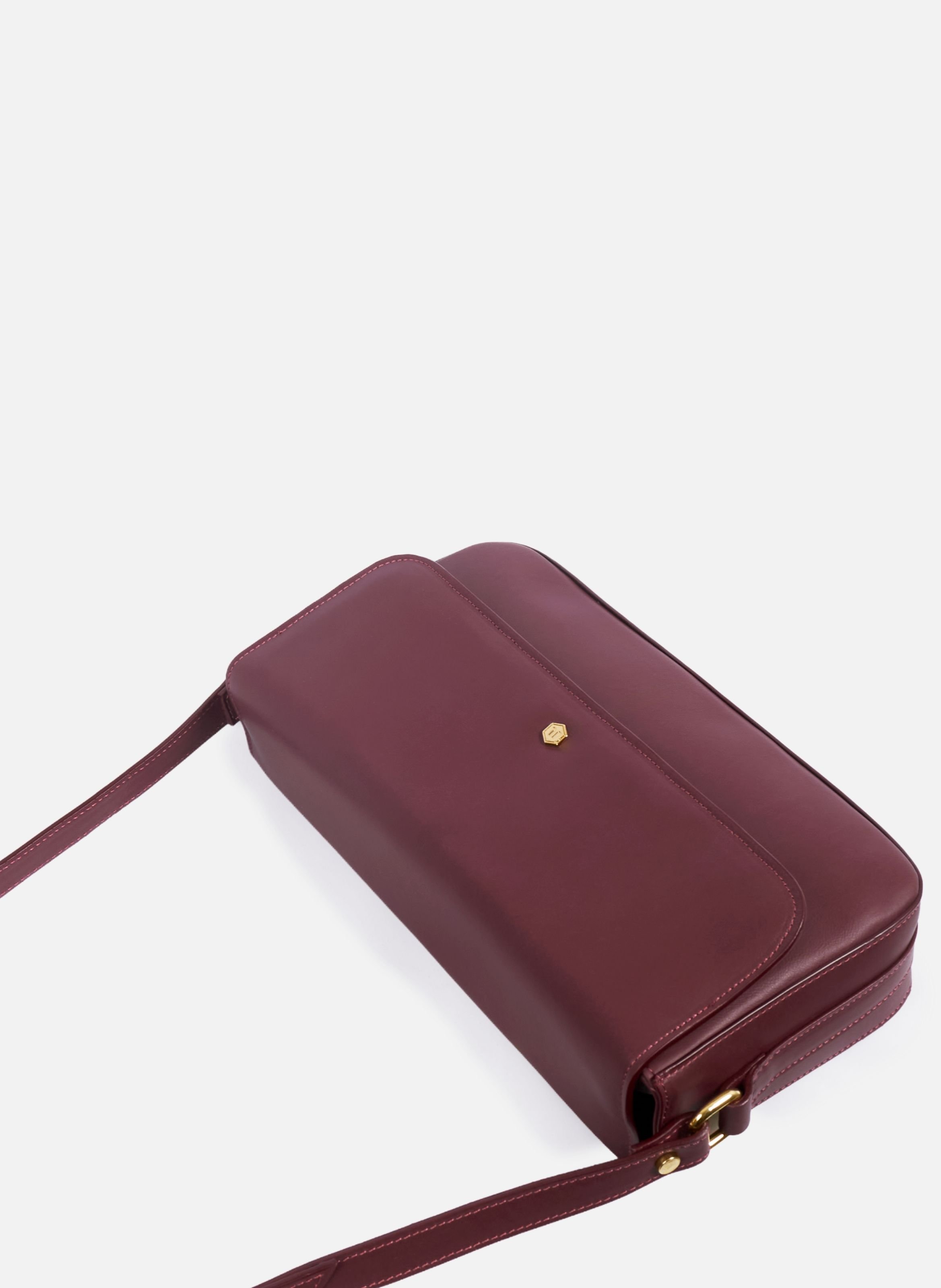 Schoudertas hortense leer JULES & JENN Rood