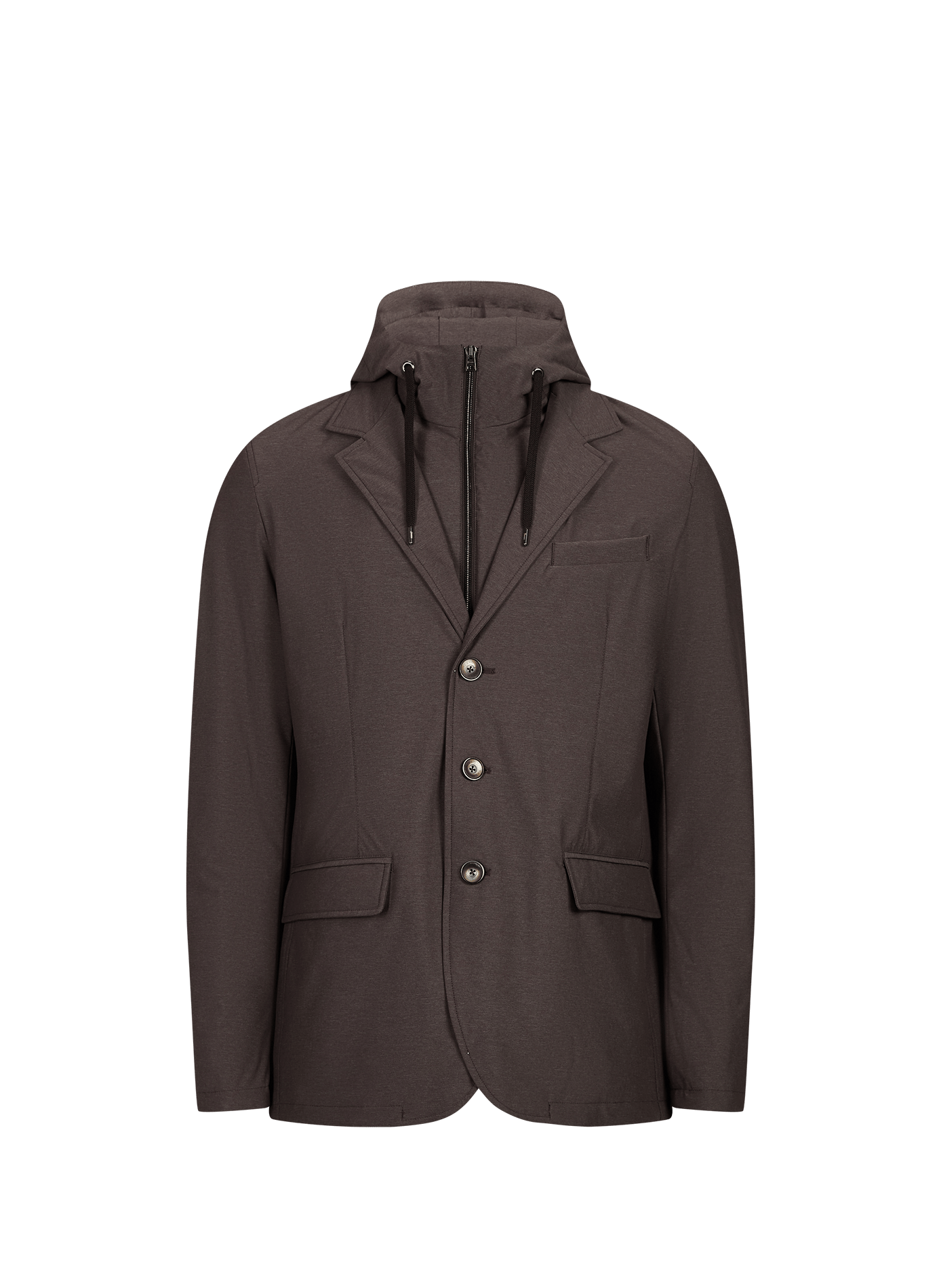 Blazer 2 en 1 à superposition amovible  HERNO Marron
