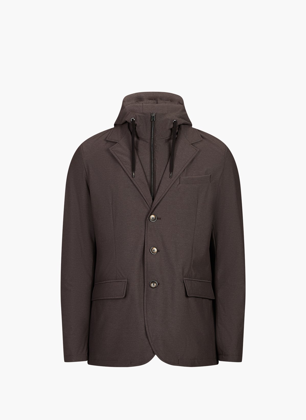 Blazer 2 en 1 à superposition amovible Marron Herno - Homme | Printemps.com