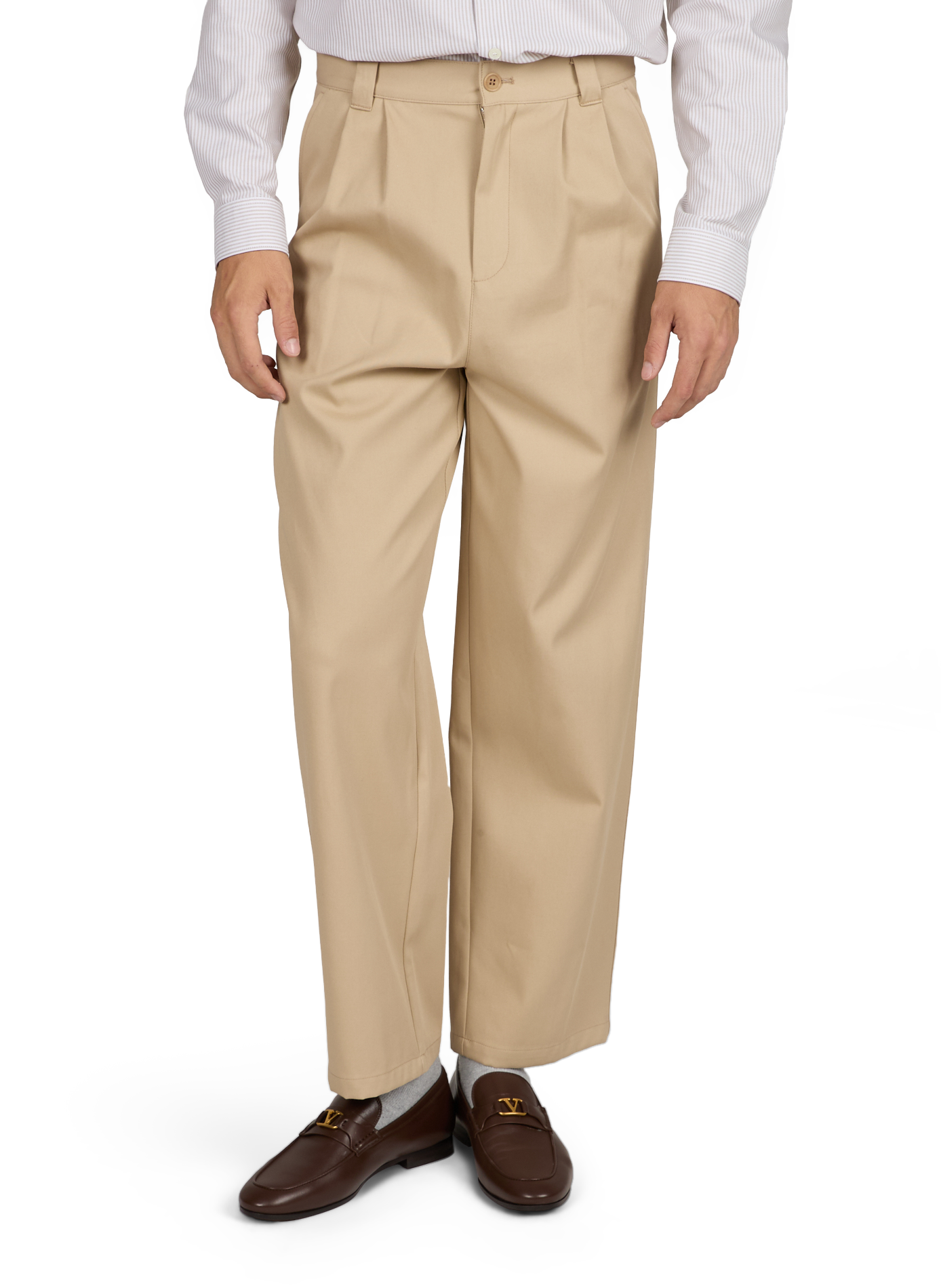 Pantalon droit Ricky en coton A.P.C. Beige