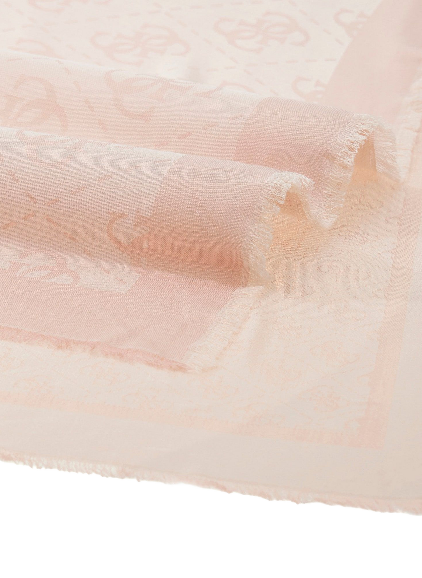 Embroidered scarf GUESS Pink