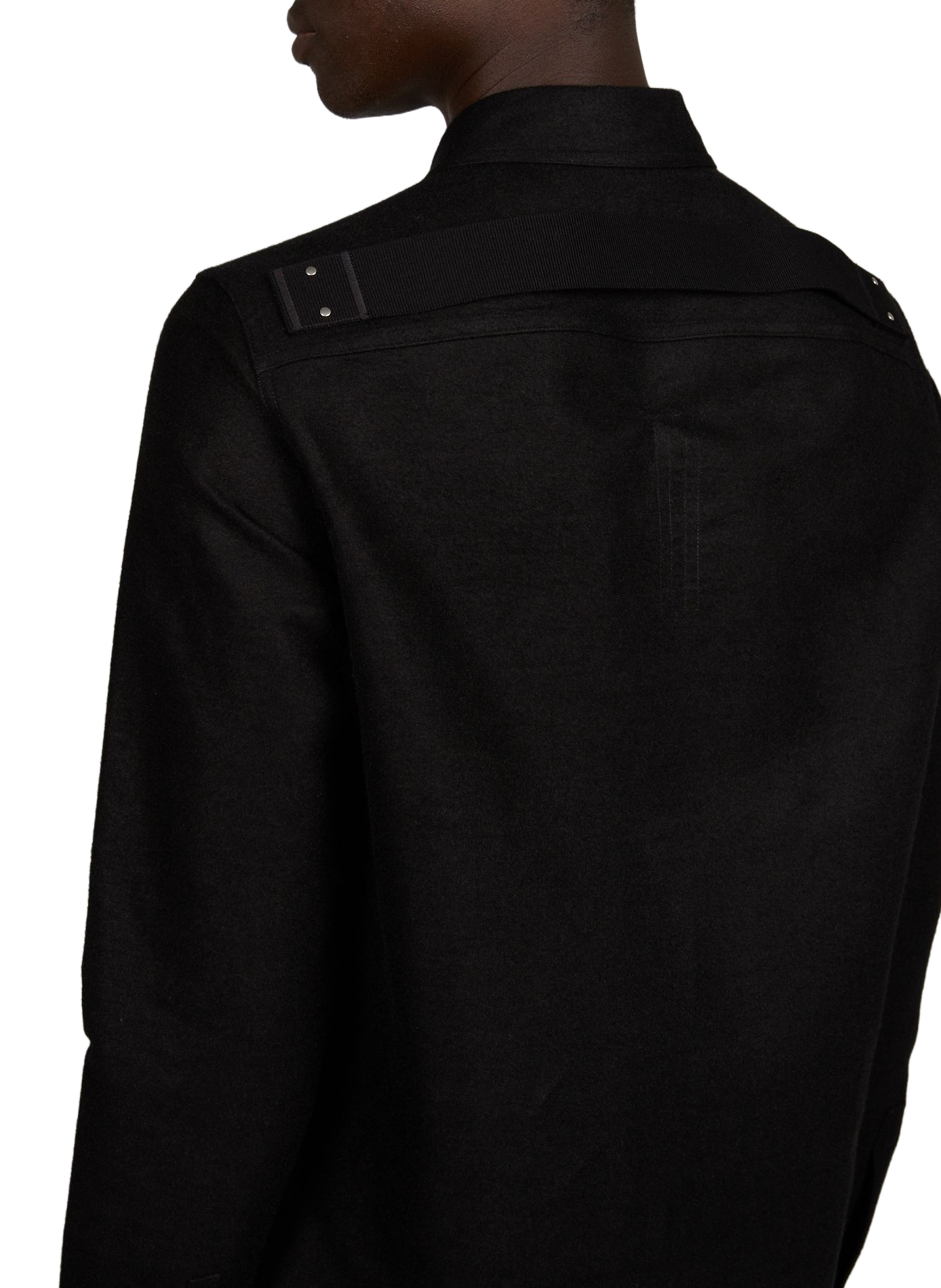 Chemise droite en coton mélangé RICK OWENS Noir