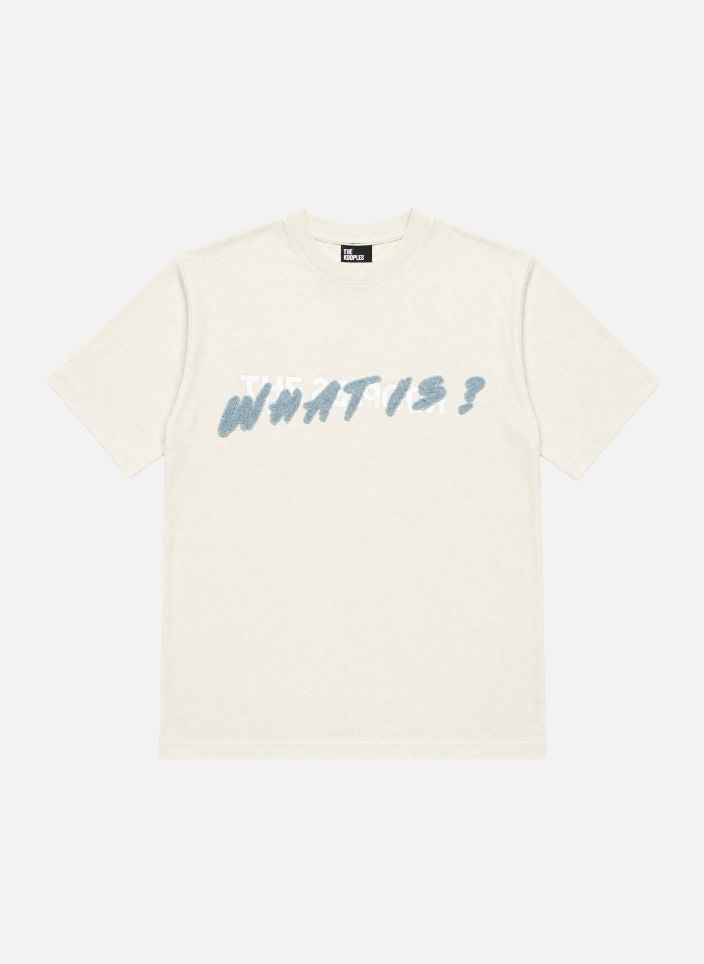 T-shirt what is coupe droite THE KOOPLES Beige