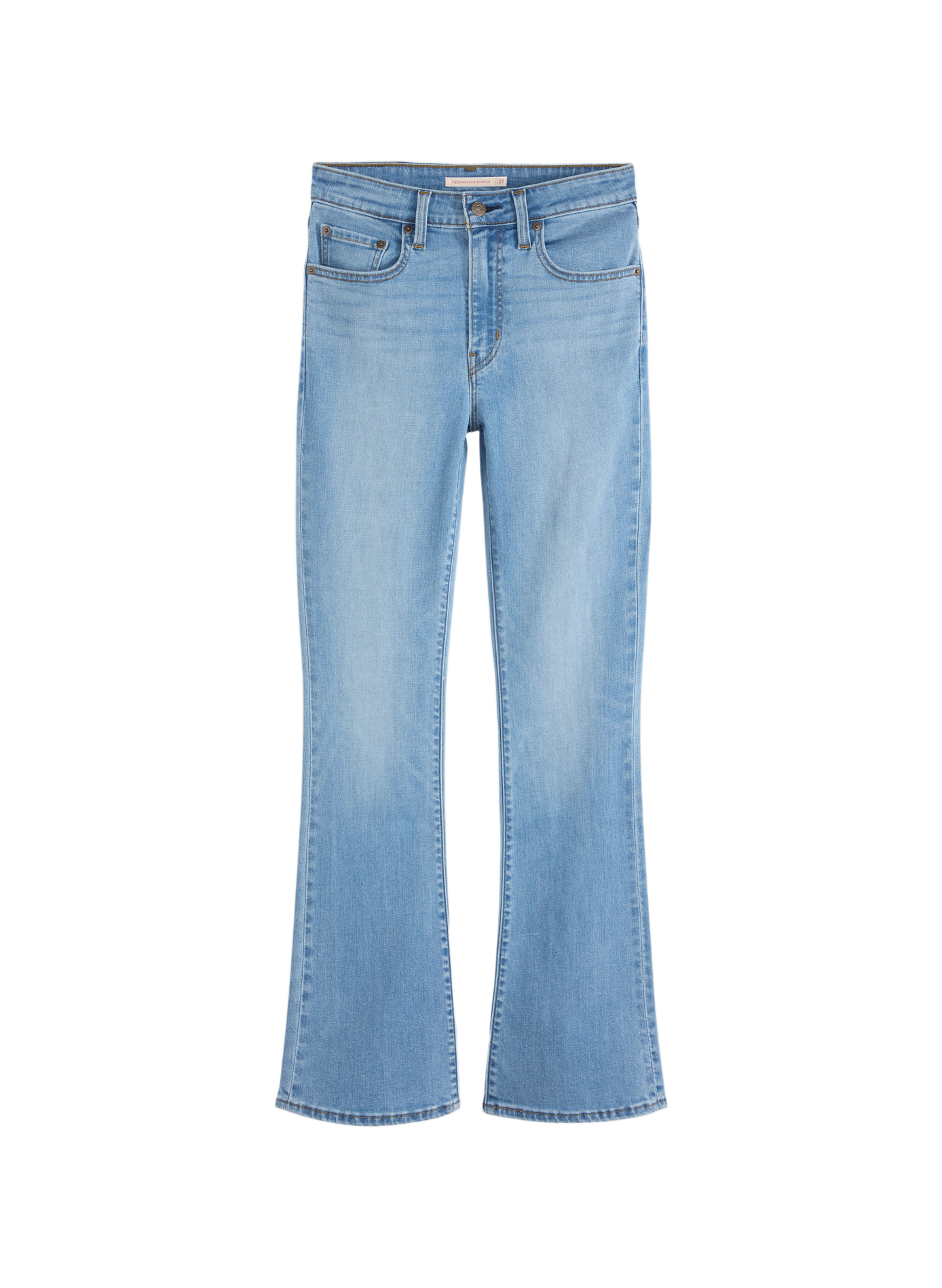 Bootcut-High-Waist-Jeans aus Baumwollmischung LEVI'S Blau