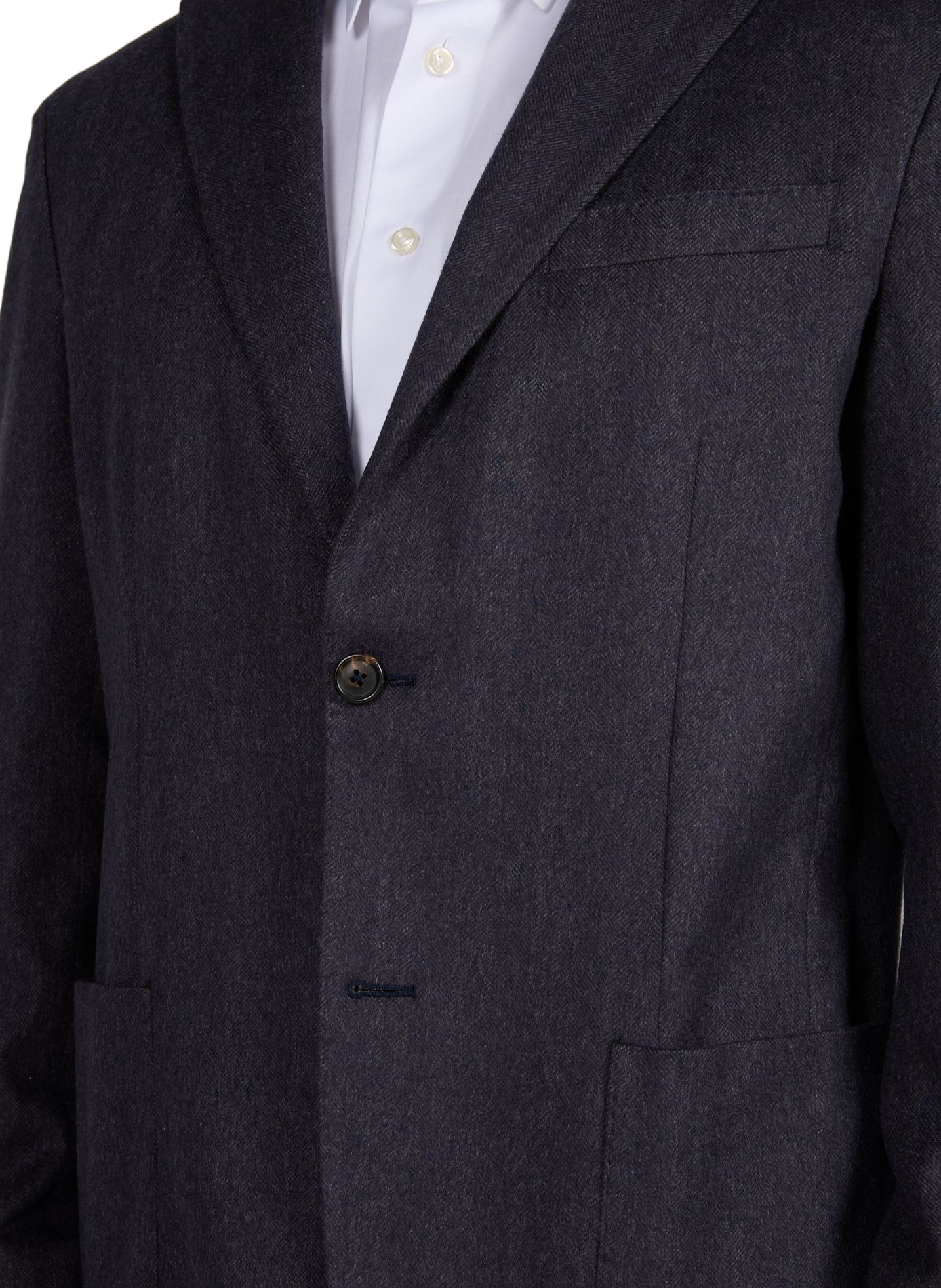 Blazer in gemengde zijde CORNELIANI Blauw