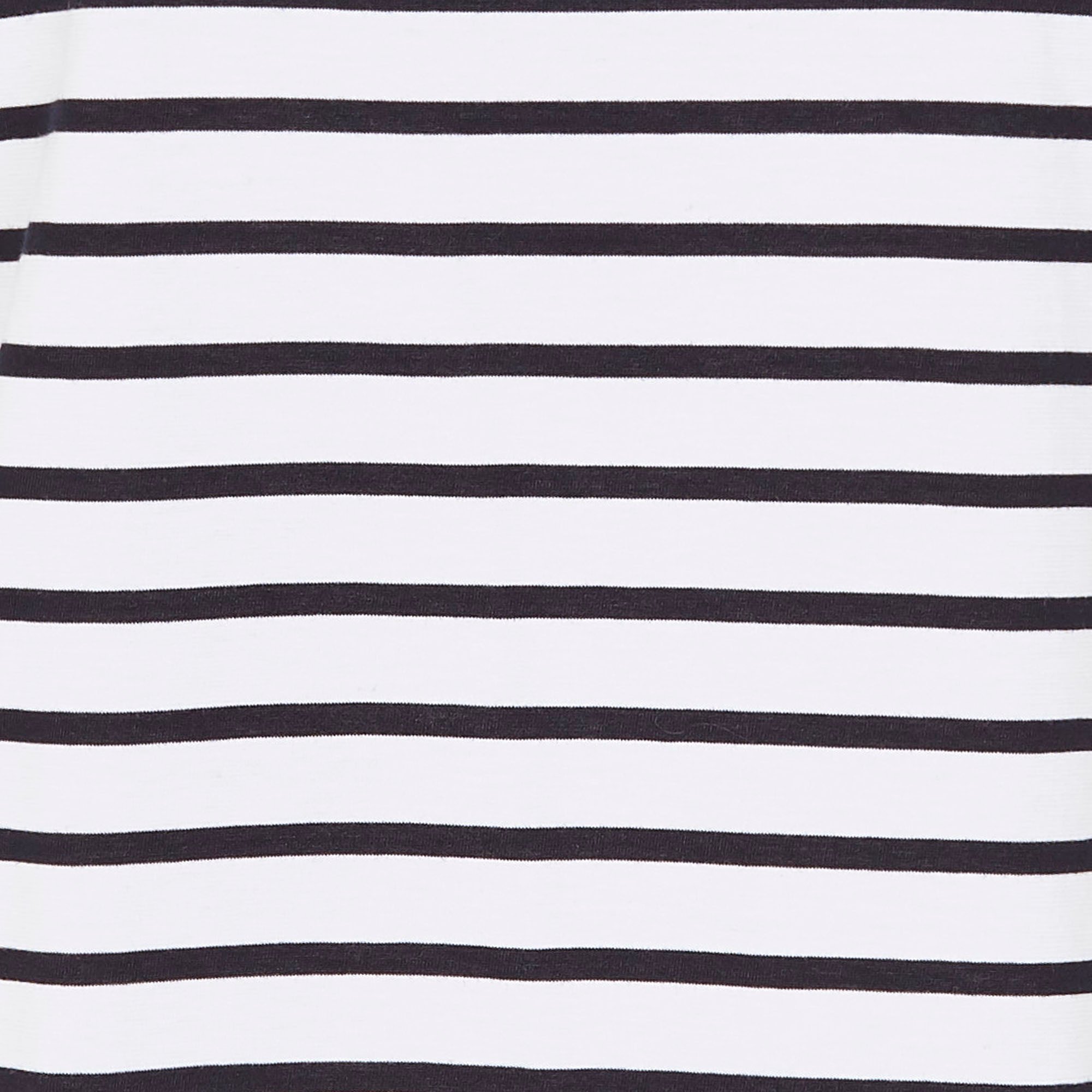 Tee-shirt col rond à rayures en coton ARMOR-LUX Blanc