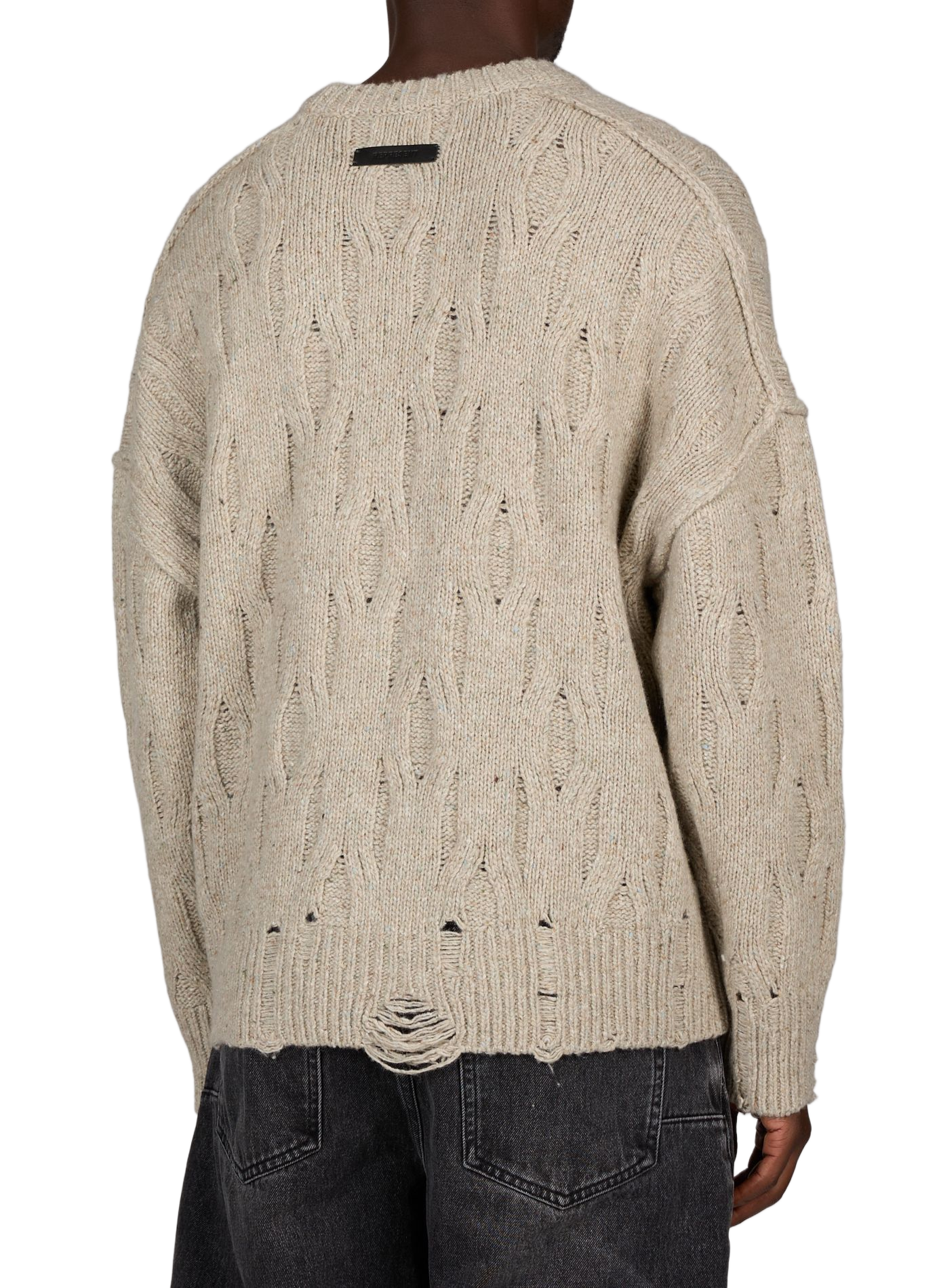 Oversized-Pullover aus Mischwolle REPRESENT Beige