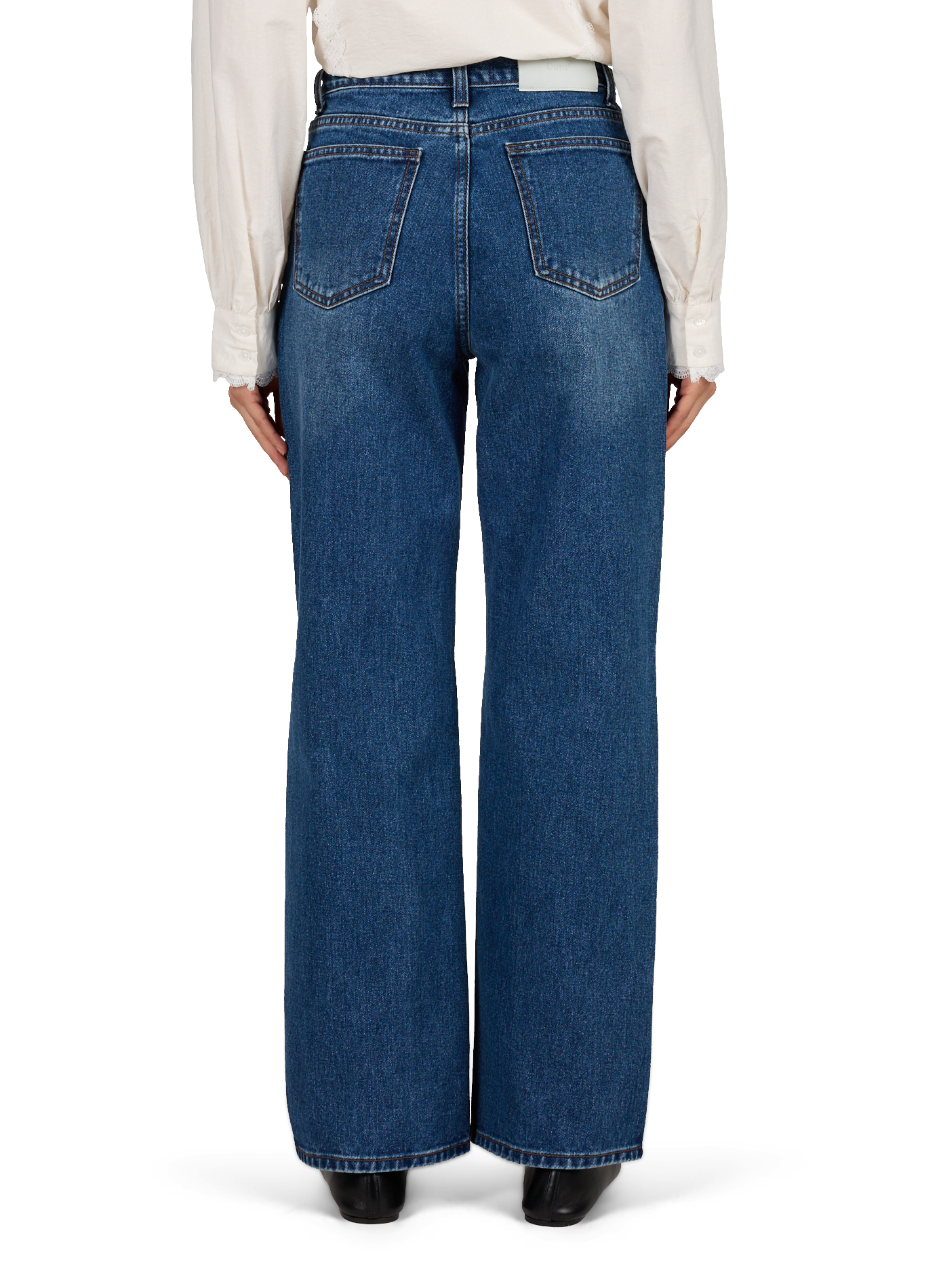 Wide cotton jeans DUNST Blue