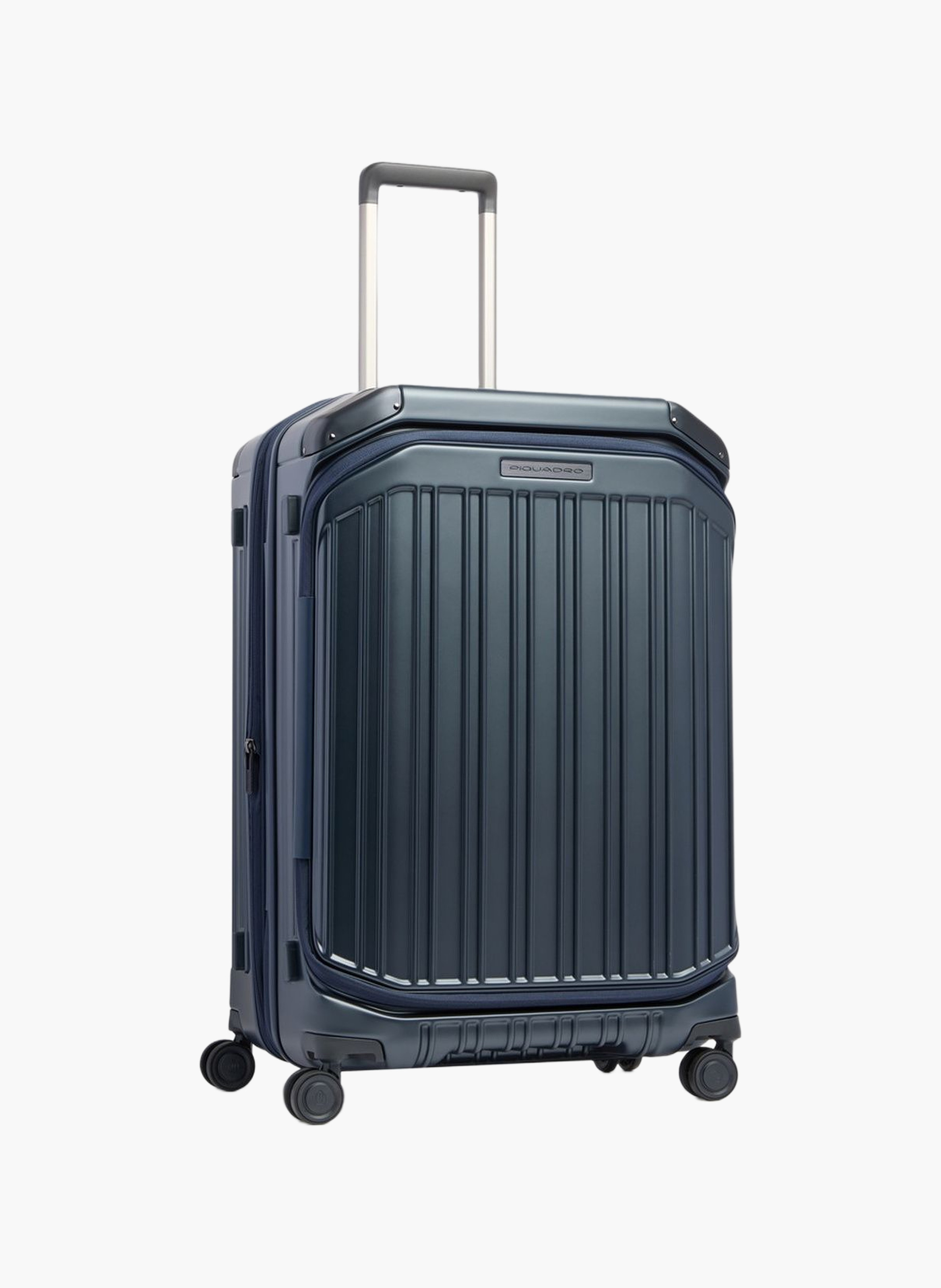 Middelgrote koffer met 4 uitbreidbare wielen PIQUADRO Blauw