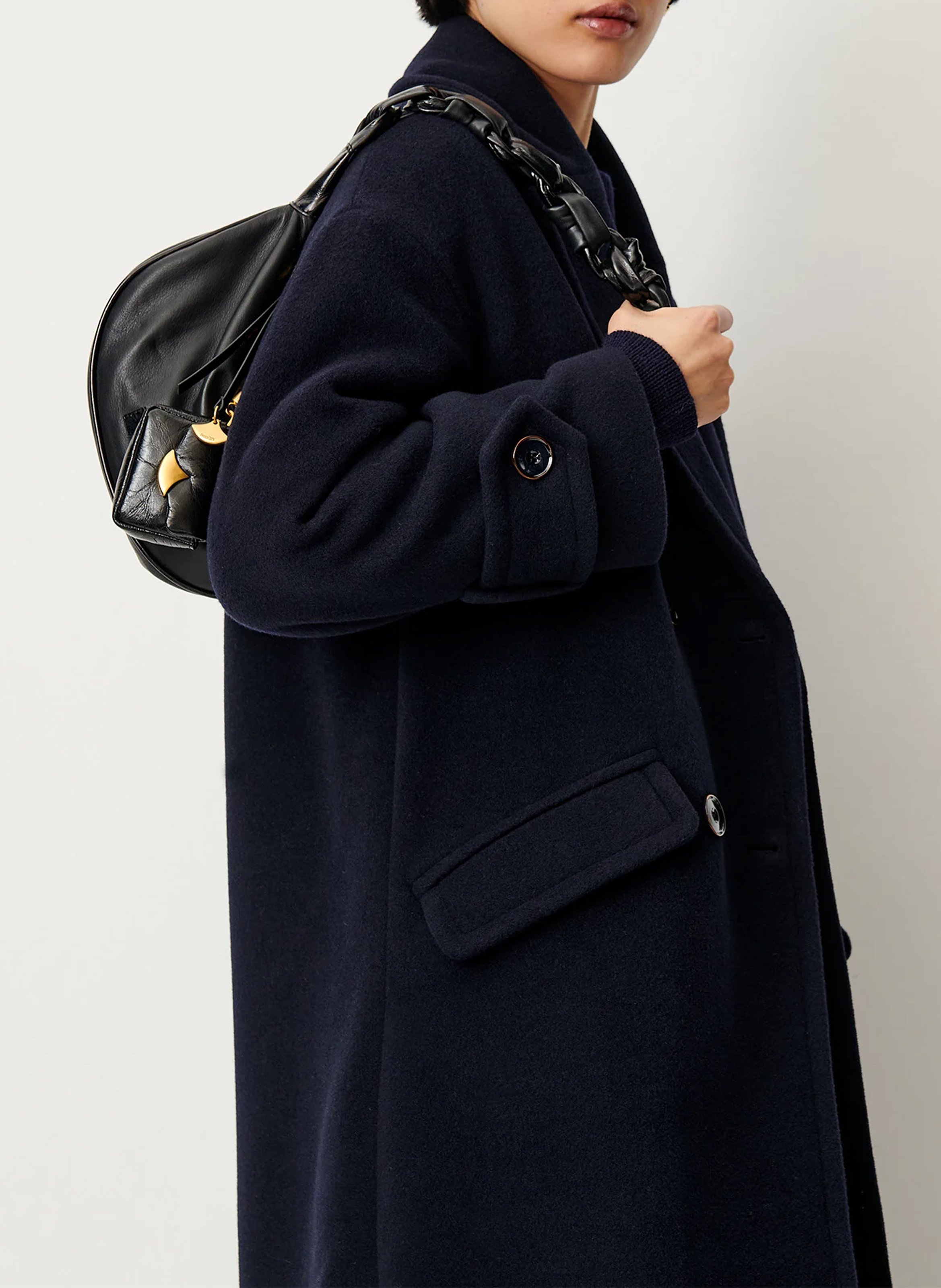 Etui airpods en cuir puffy grigri SESSUN Noir