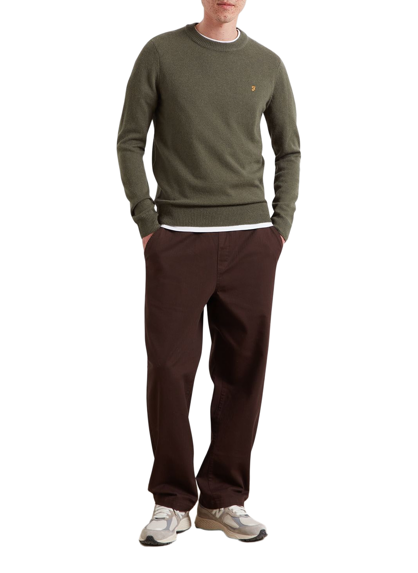 Wollpullover FARAH Grun