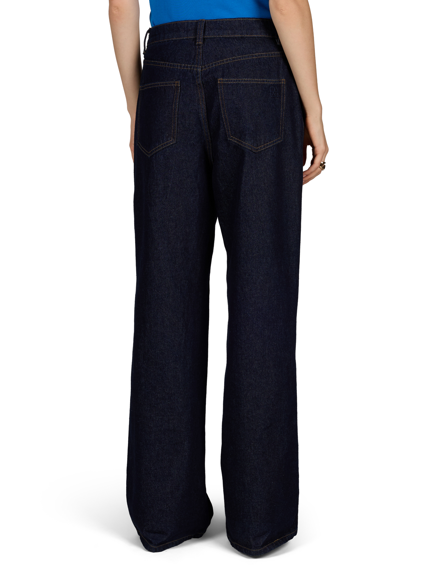 Rina Flare-Jeans aus Baumwoll-Denim ROUGE EDIT Blau