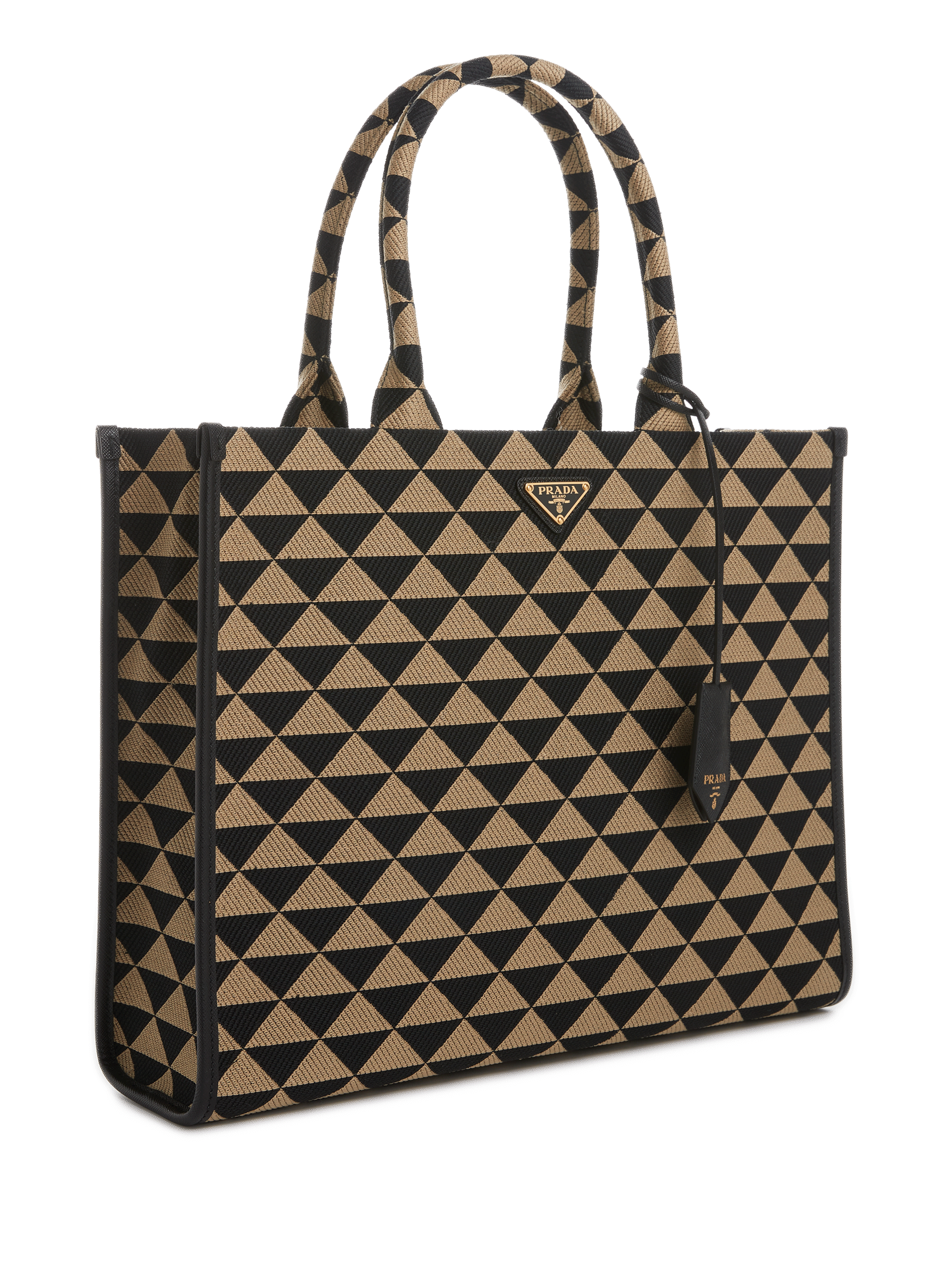 Grand sac à main Symbole en tissu jacquard