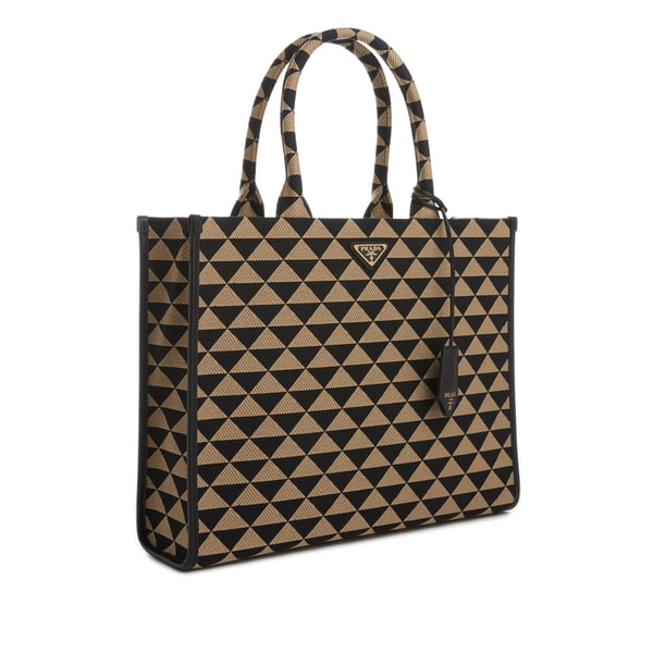 Grand sac à main Symbole en tissu jacquard