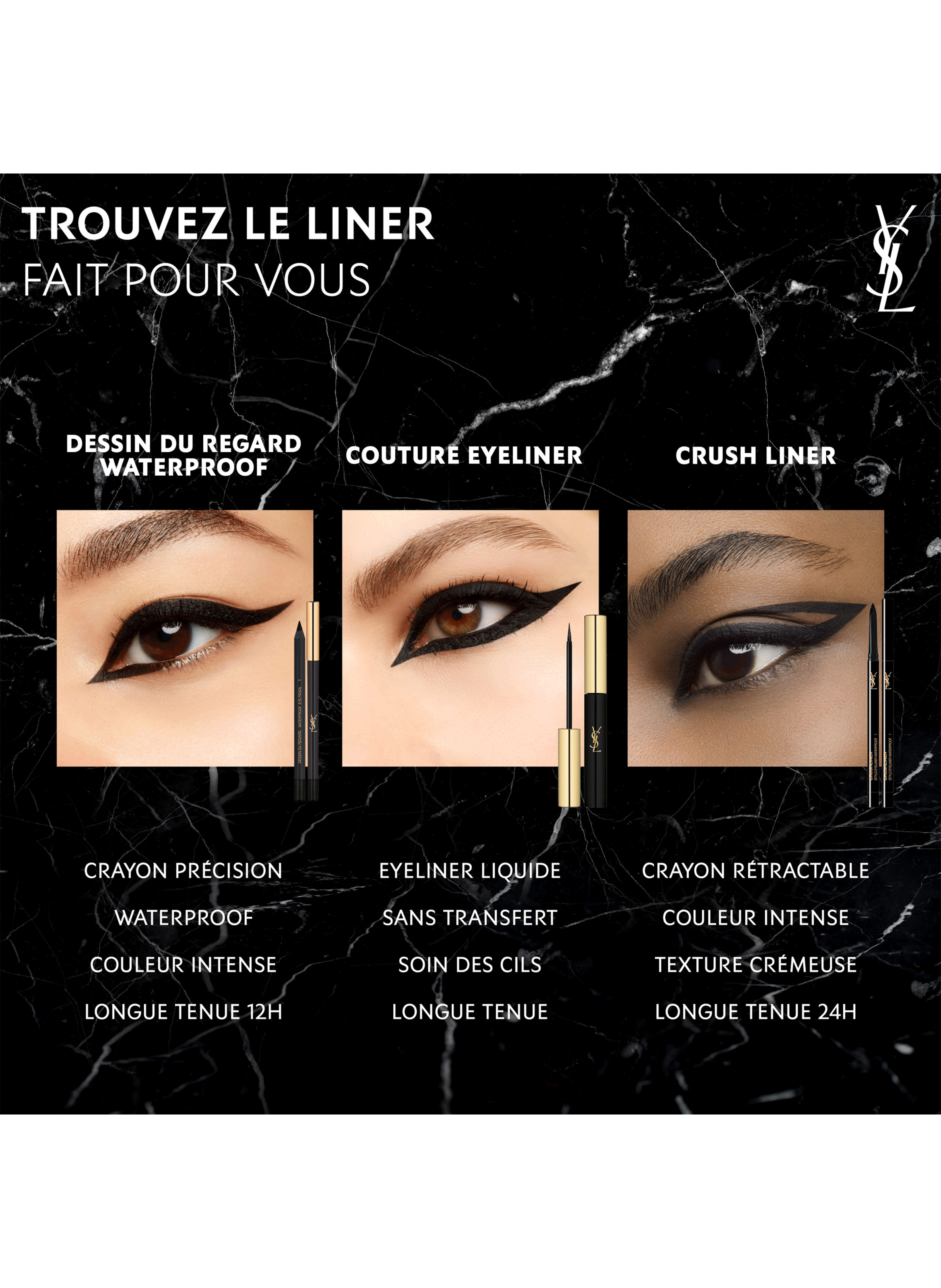 Crushliner crayon yeux YVES SAINT LAURENT N°2 brun universel