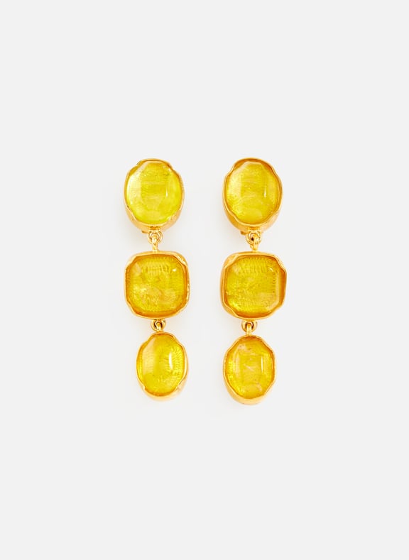 Triple Cabochons Earrings GOOSSENS Triple Cabochons Earrings GOOSSENS