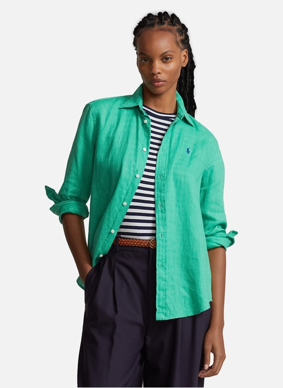 Linen Shirt Polo Ralph Lauren Women Printemps