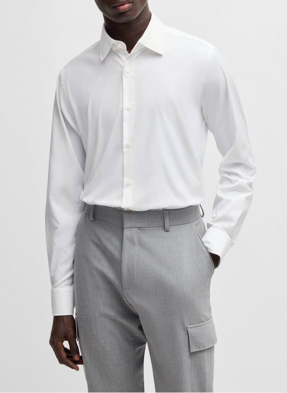 Chemise de ville regular Blanc by BOSS BOSS Chemise de ville regular Blanc