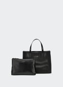 Braided Brigitta handbag BRIGITTA 2 IN 1 TOTE Black