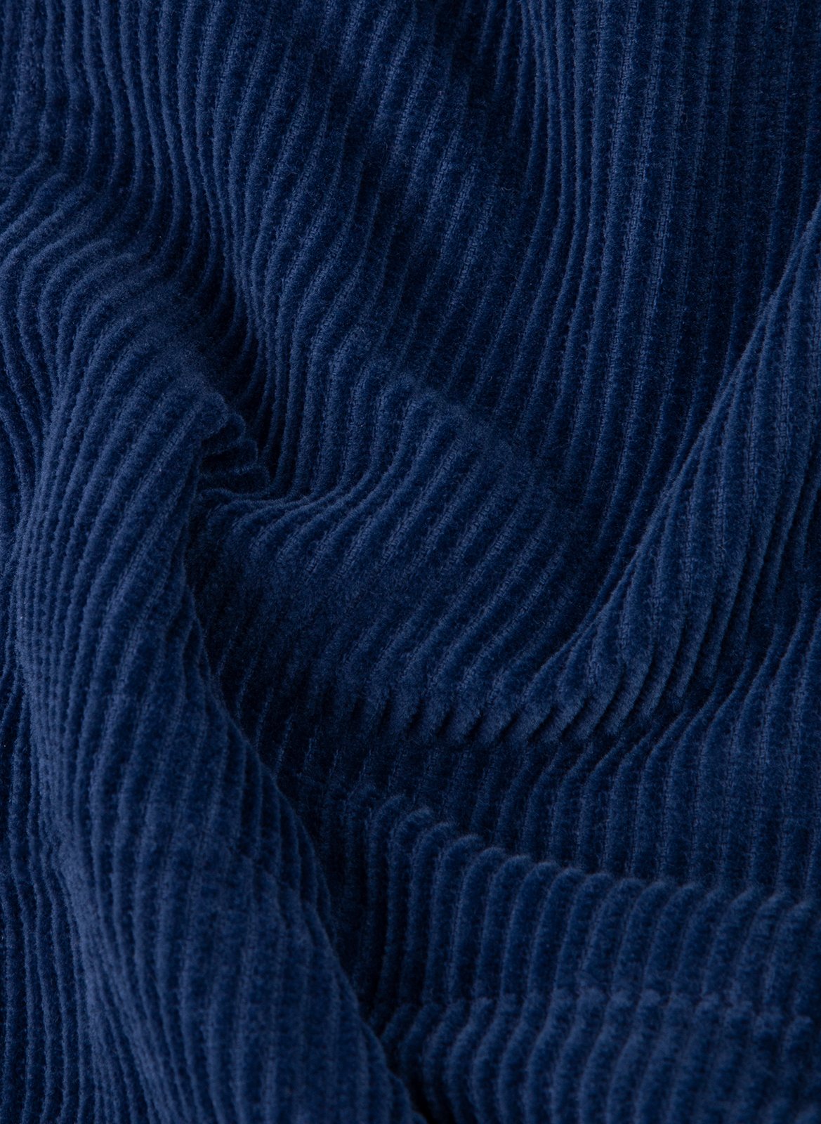 Veste droite en velours côtelé de coton MAISON LABICHE Bleu