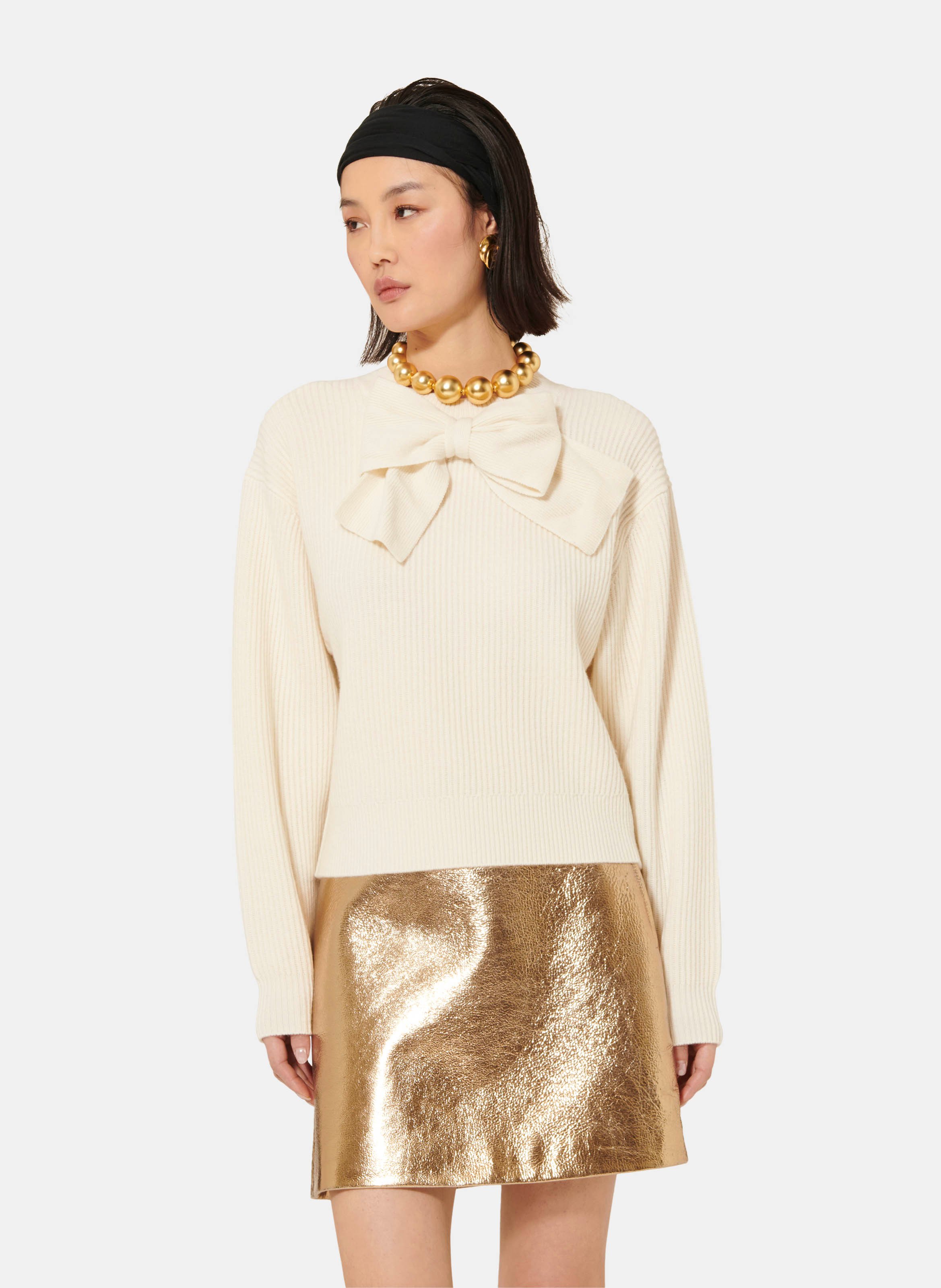 TARA JARMON Pull phoebe Blanc