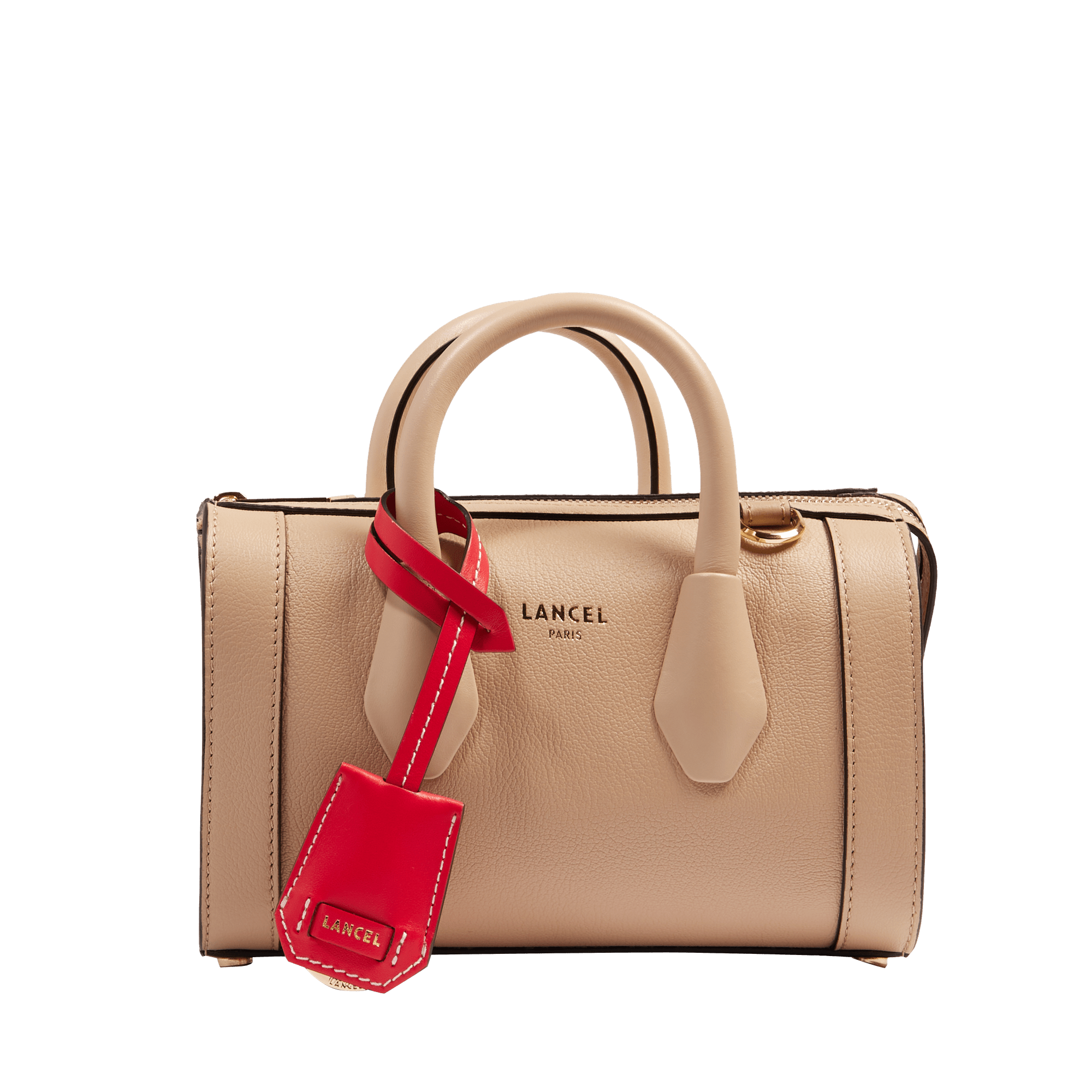 Mini sac bowling bcbg de lancel en cuir Beige Lancel Femme