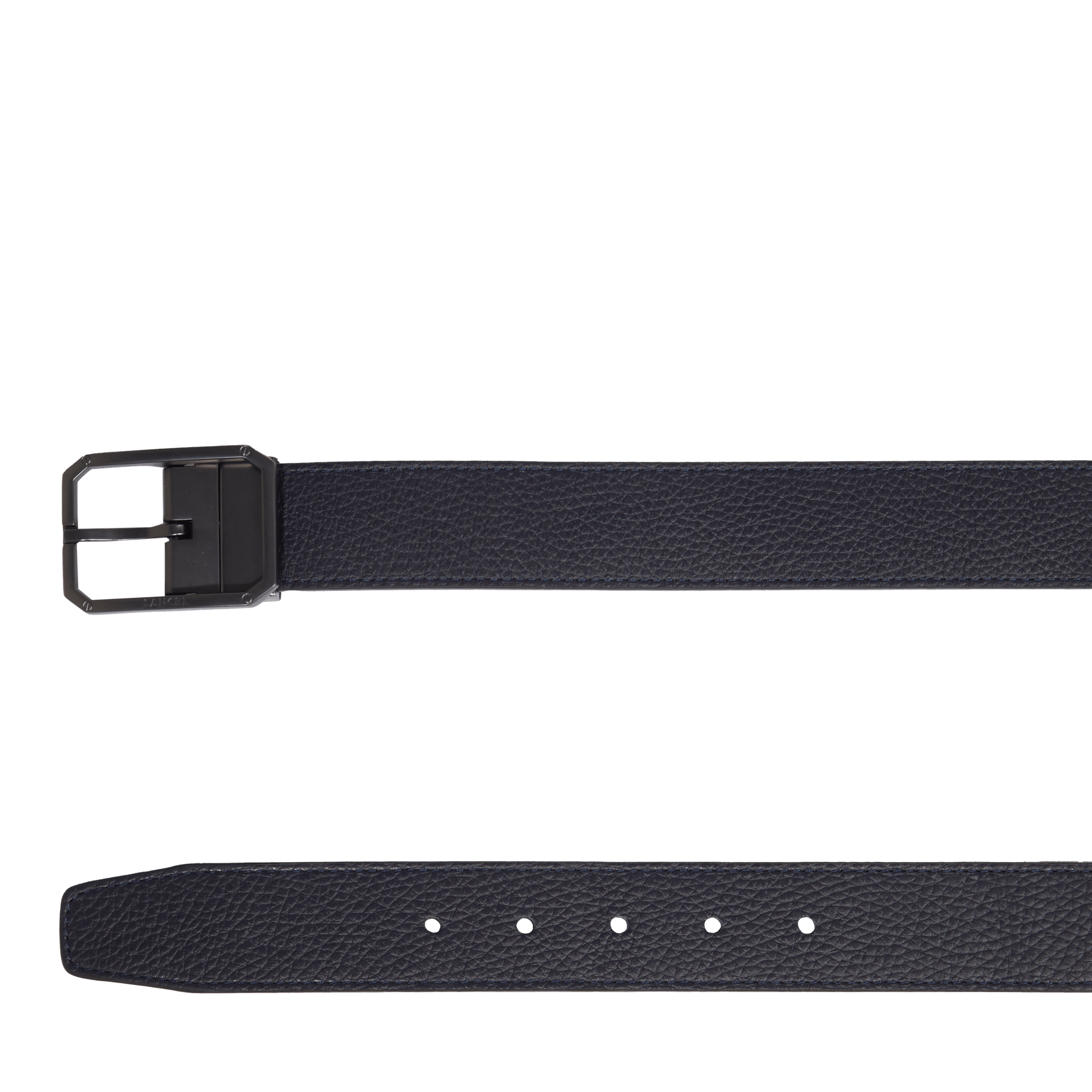 Ceinture 30mm réversible gabriel en cuir LANCEL Bleu