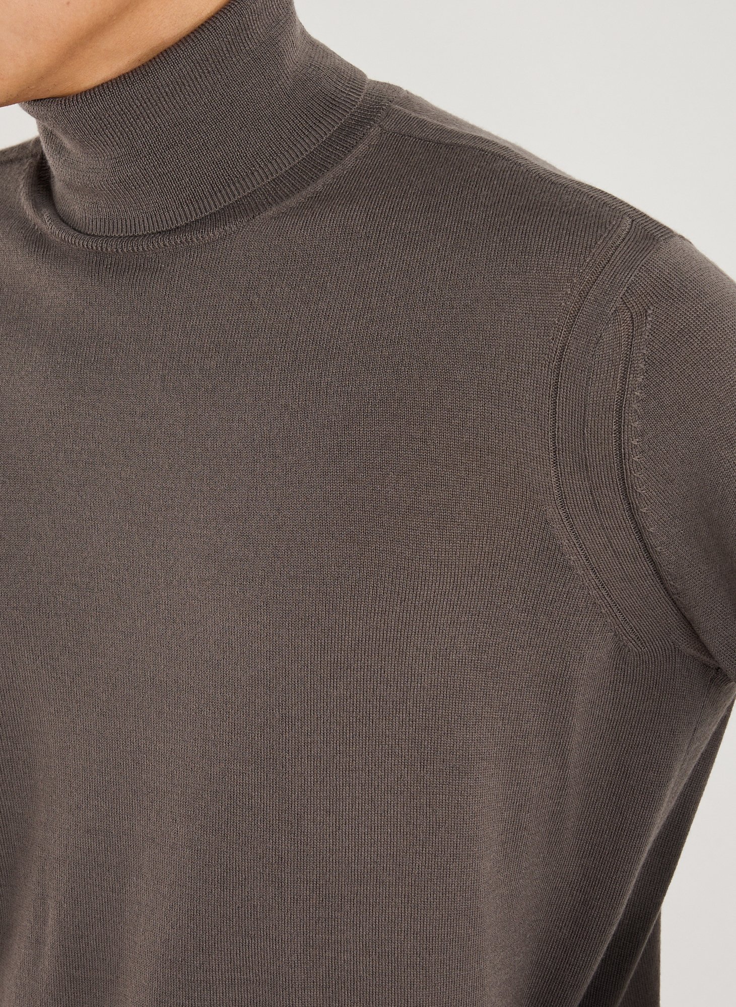 Wool blend turtleneck jumper ARMANI EXCHANGE Brown