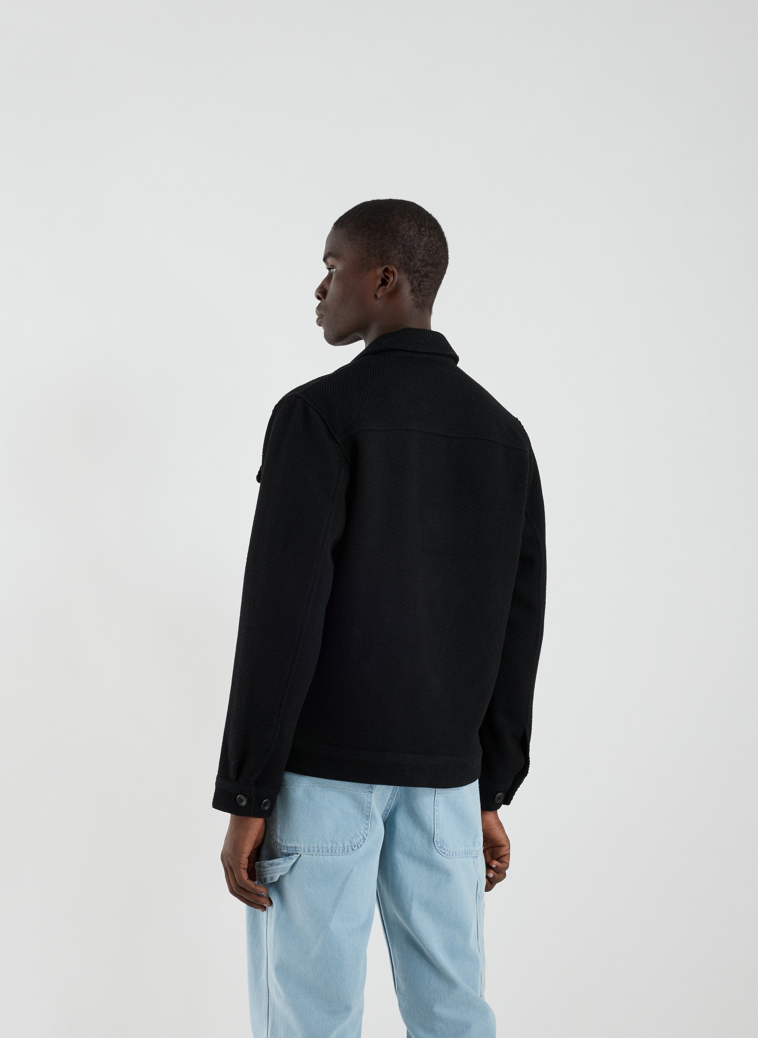 Blouson col classique LES DEUX Noir