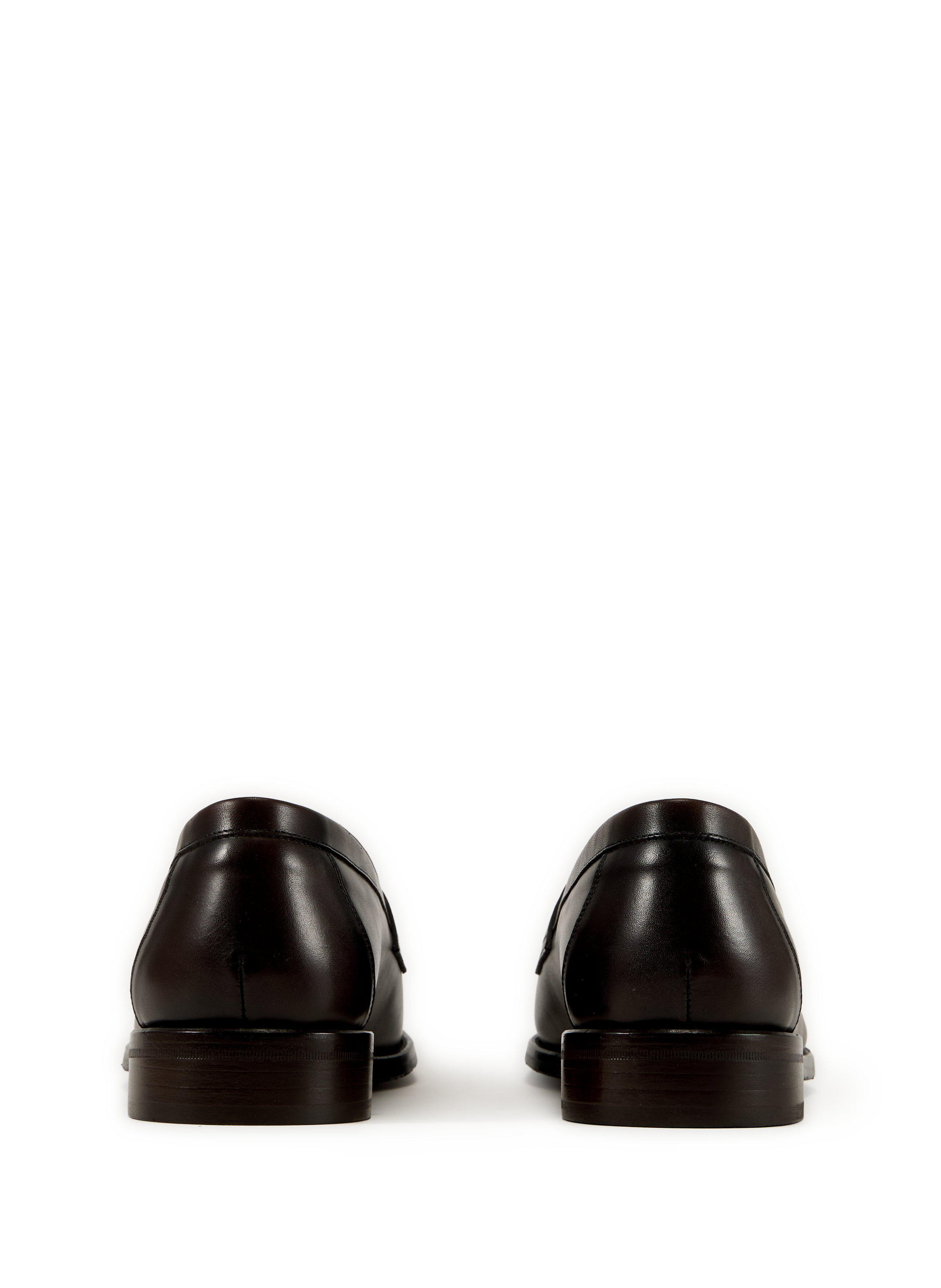 Mocassins unis en cuir HACKETT Marron