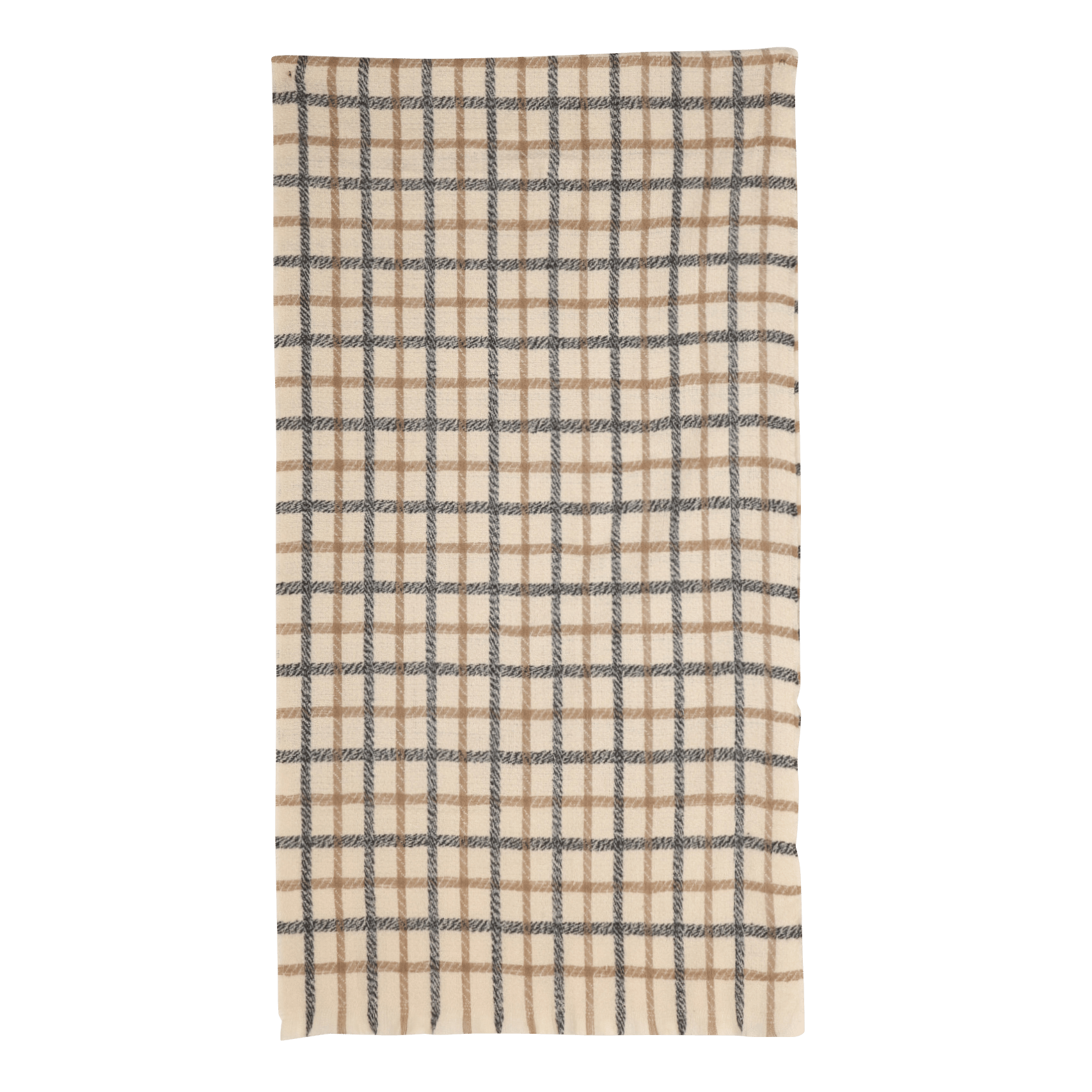 Echarpe à carreaux en maille timeo MAISON 123 Blanc