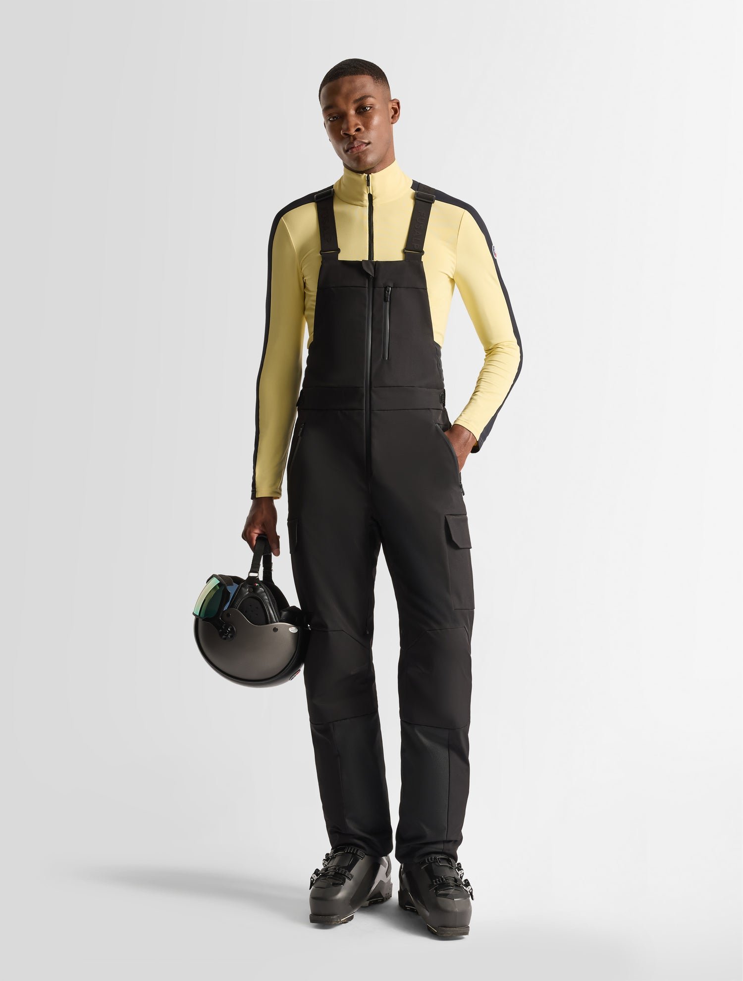 Pantalon de ski nino coupe regular FUSALP Noir