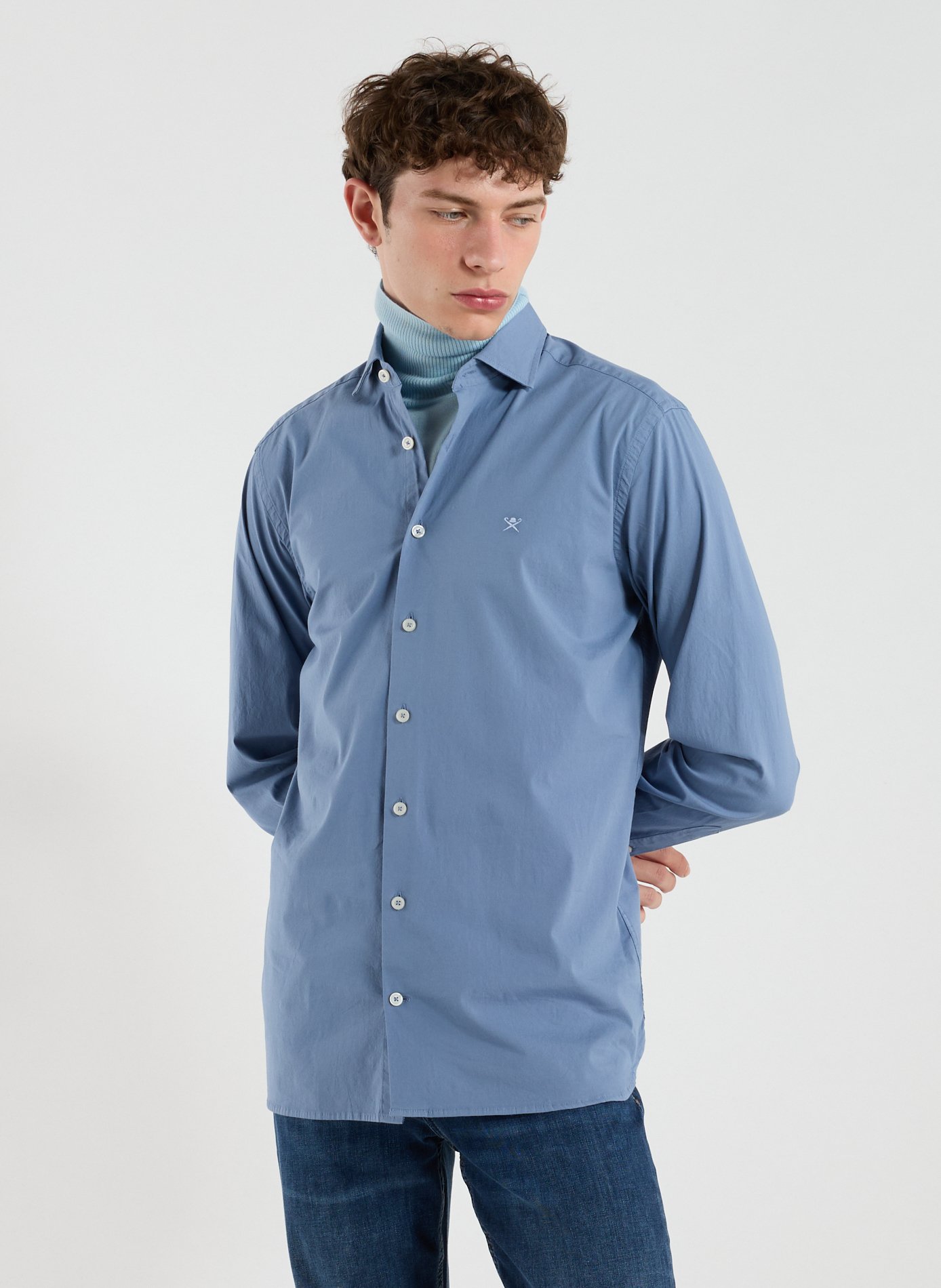 HACKETT Chemise en coton  Bleu