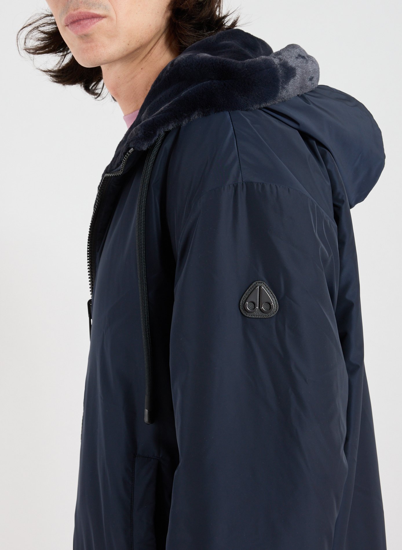 Reversible Borden Bunny hooded parka MOOSE KNUCKLES Blue