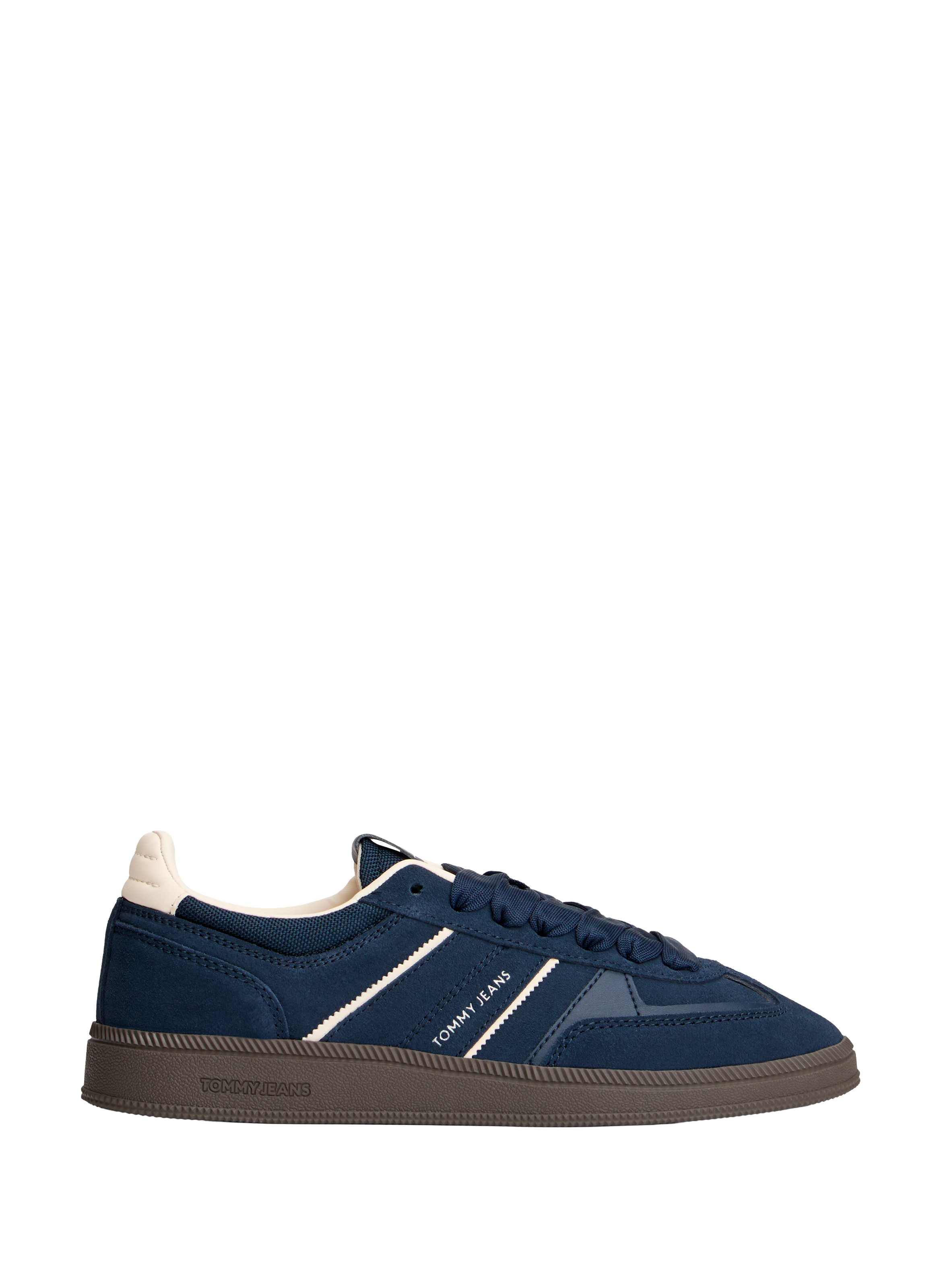 Low lace-up leather sneakers TOMMY HILFIGER Blue