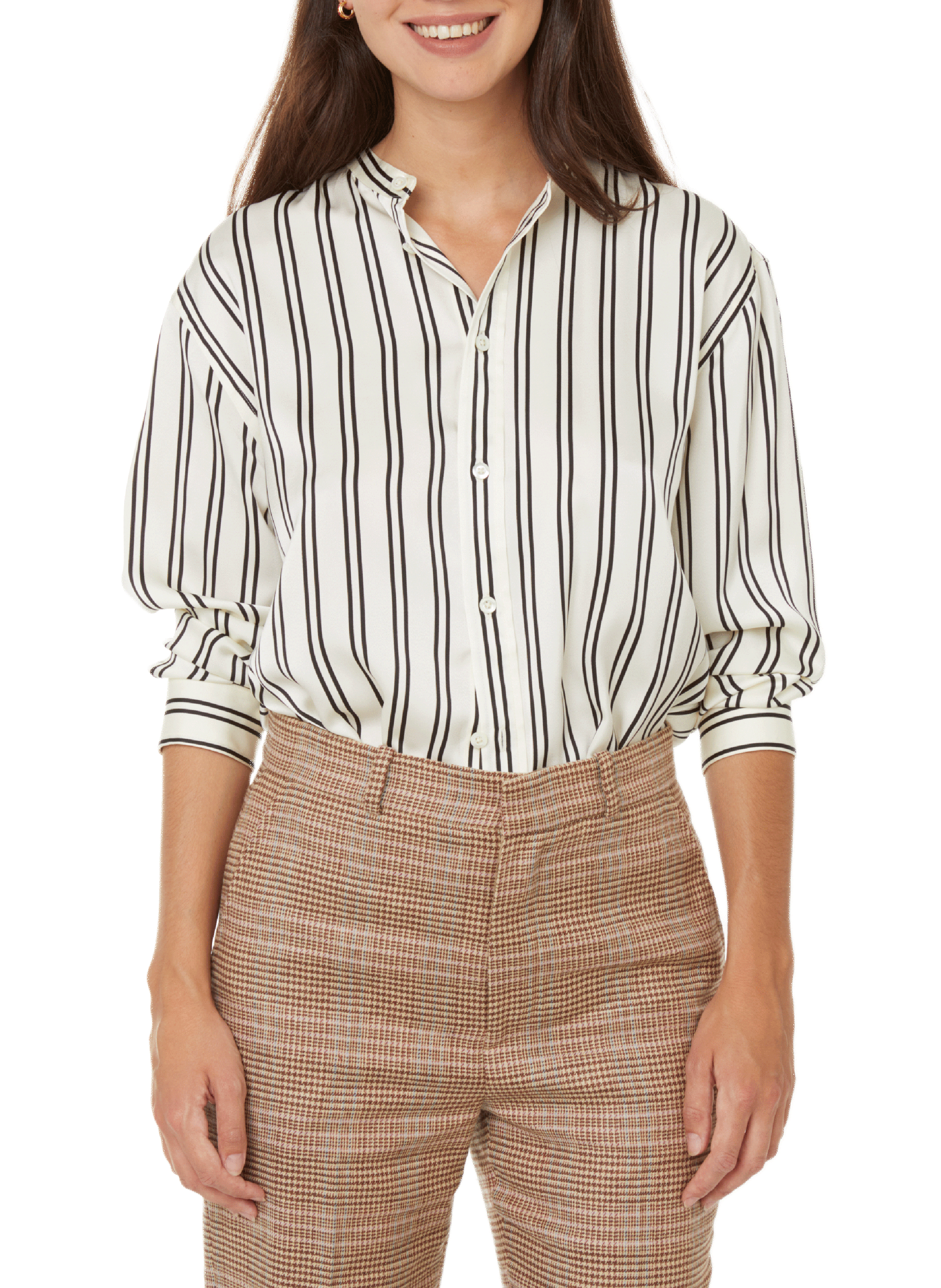 POLO RALPH LAUREN Satin and striped shirt  Multicolour