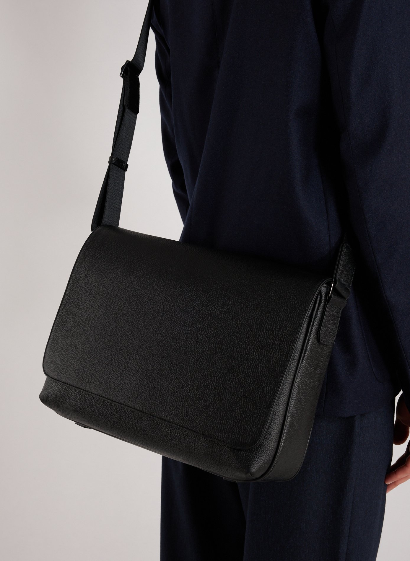 Sac à bandoulière en cuir SAISON 1865 Noir