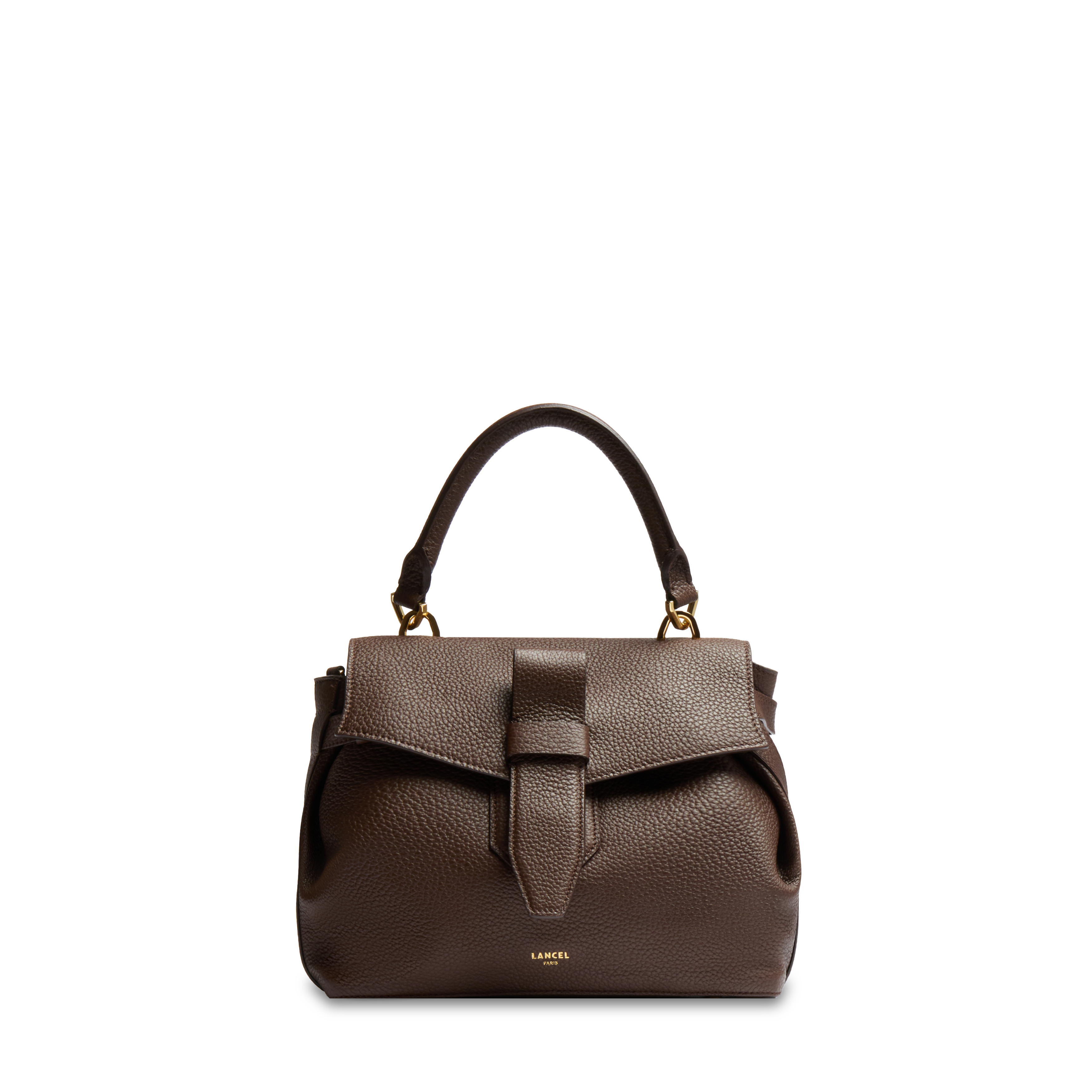 Sac porté main s charlie de lancel en cuir LANCEL Marron