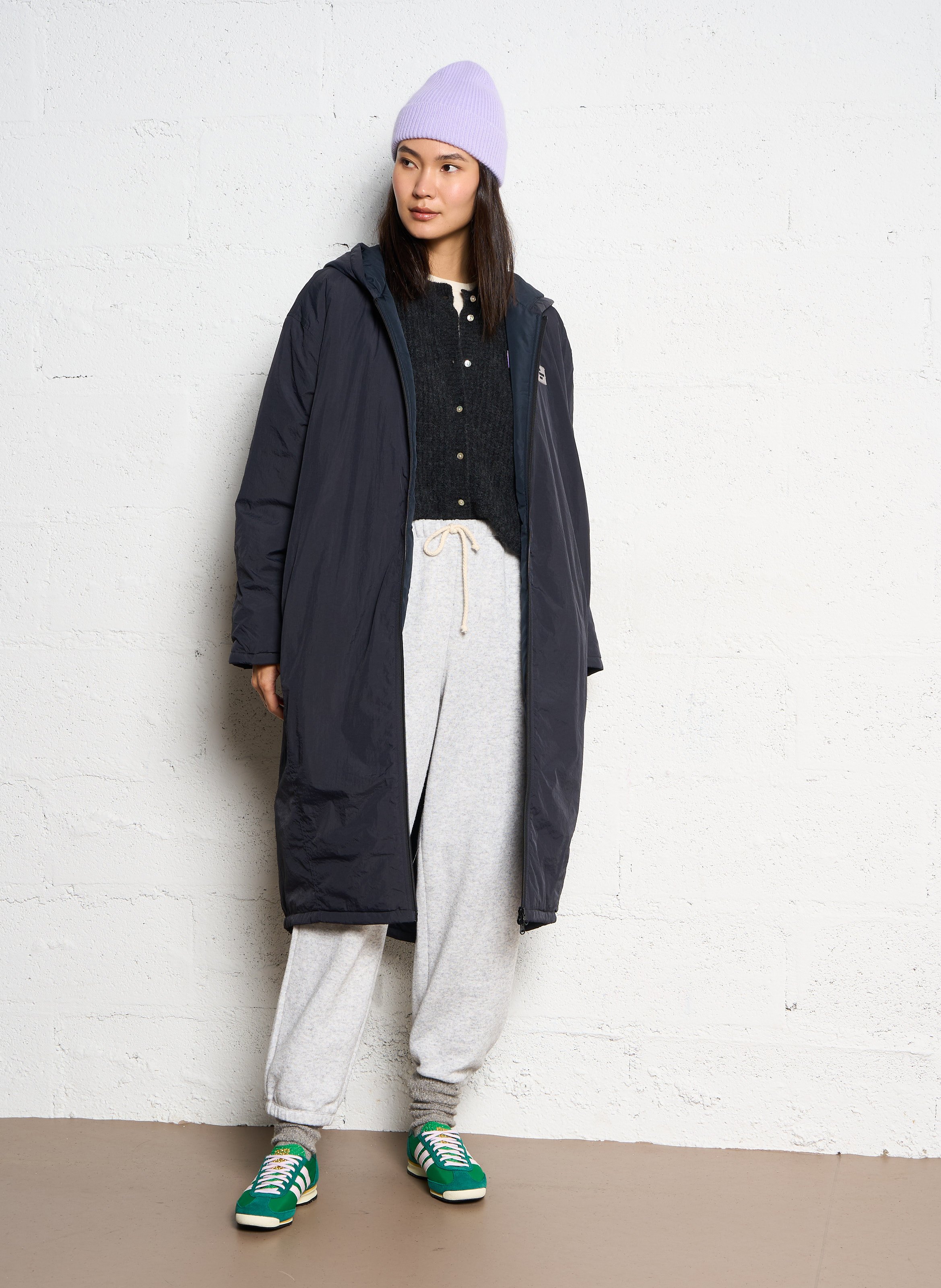 Parka longue à capuche zotcity AMERICAN VINTAGE Noir