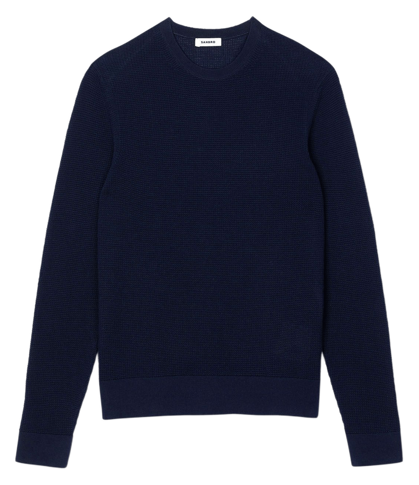 Pull en maille texturée SANDRO Bleu