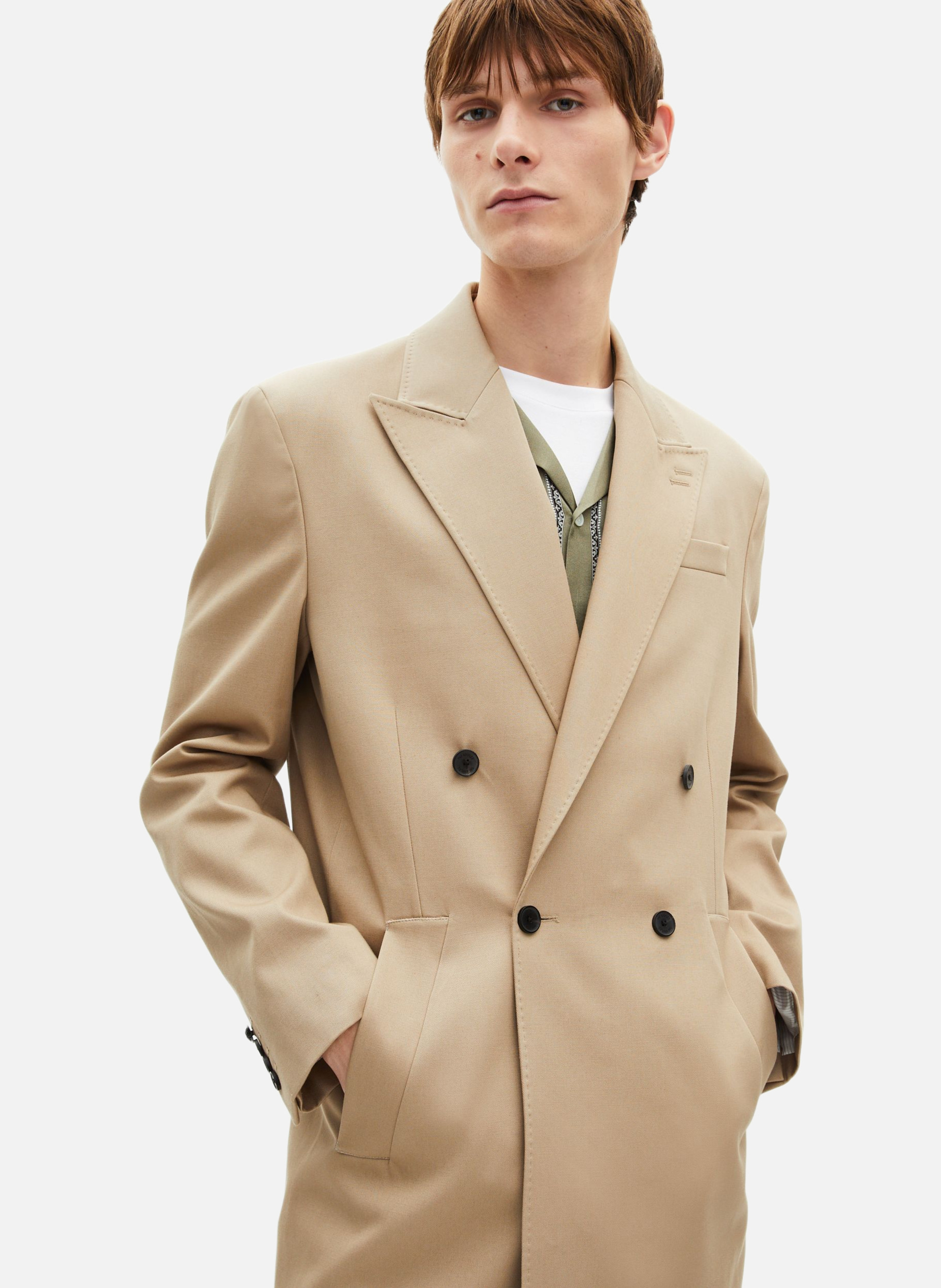 Veste longue croisée THE KOOPLES Beige