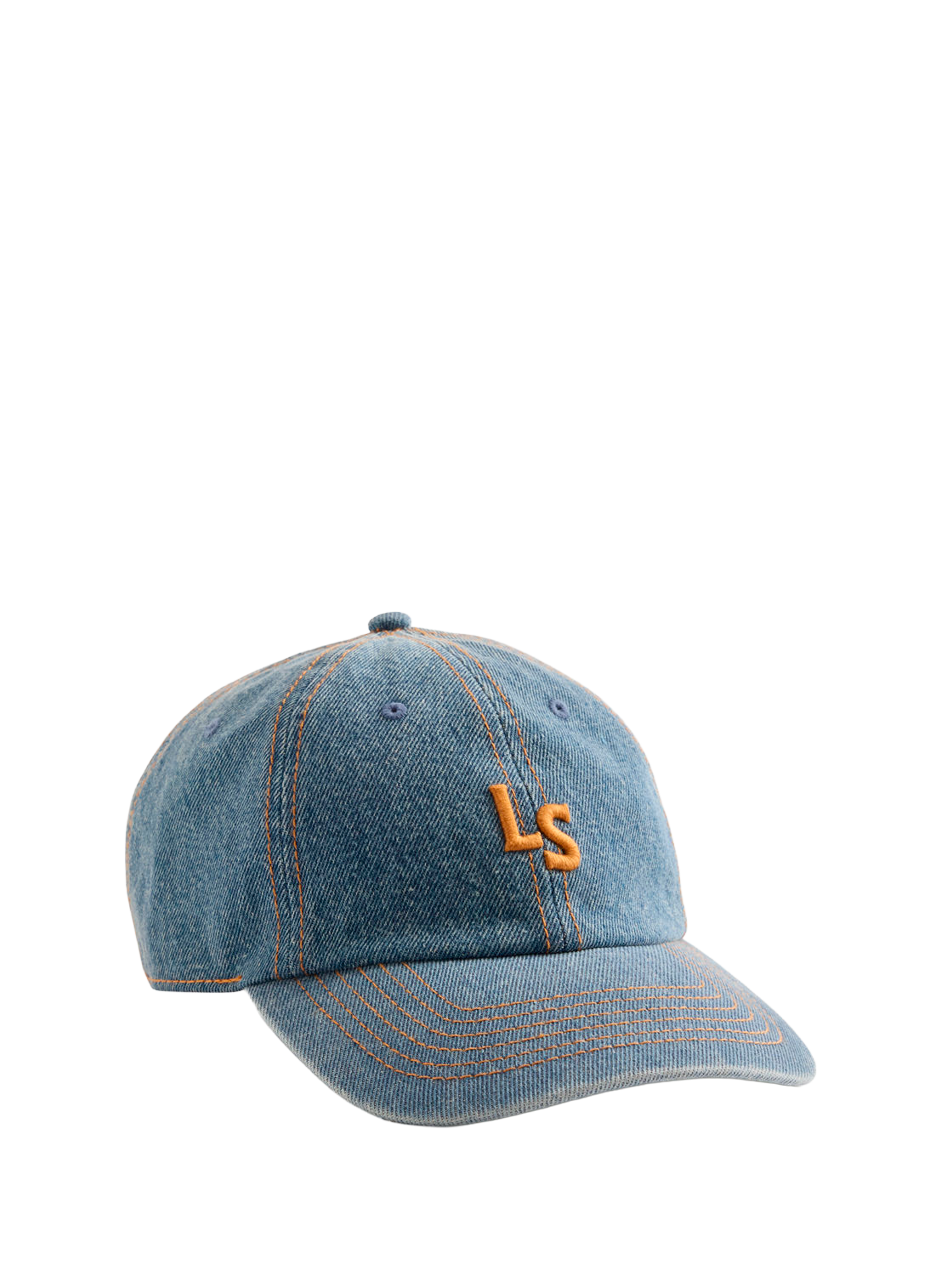 Embroidered cotton baseball cap LEVIS ACCESSOIRES Blue