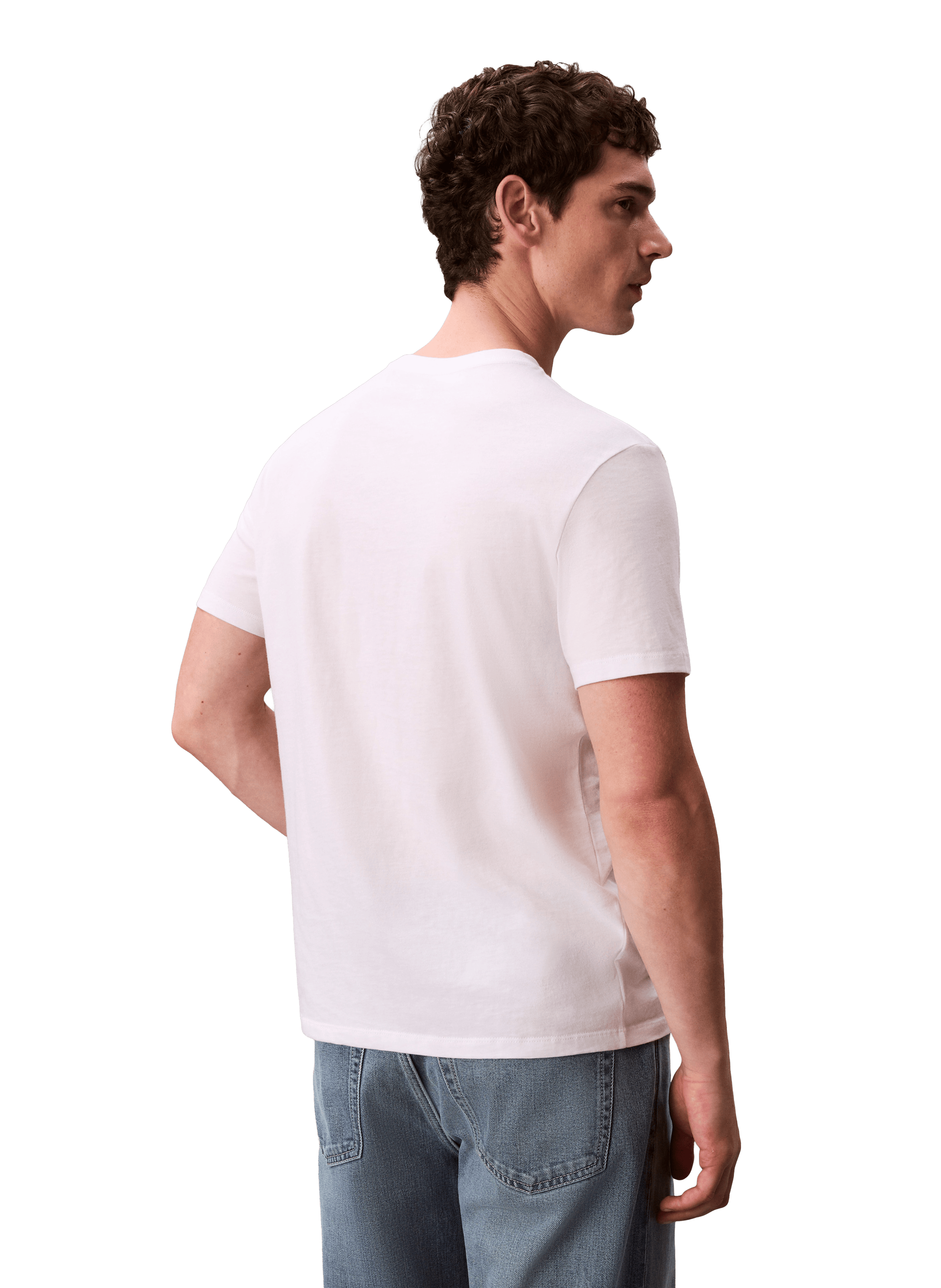 T-shirt imprimé en coton CALVIN KLEIN Blanc