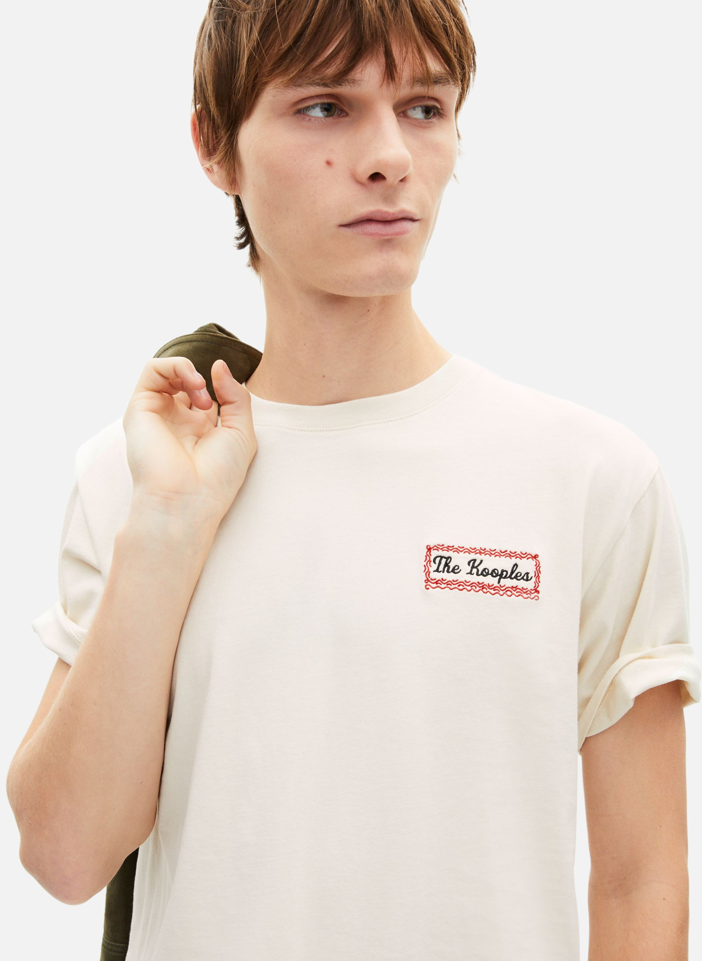 T-shirt avec sérigraphie via prony THE KOOPLES Beige