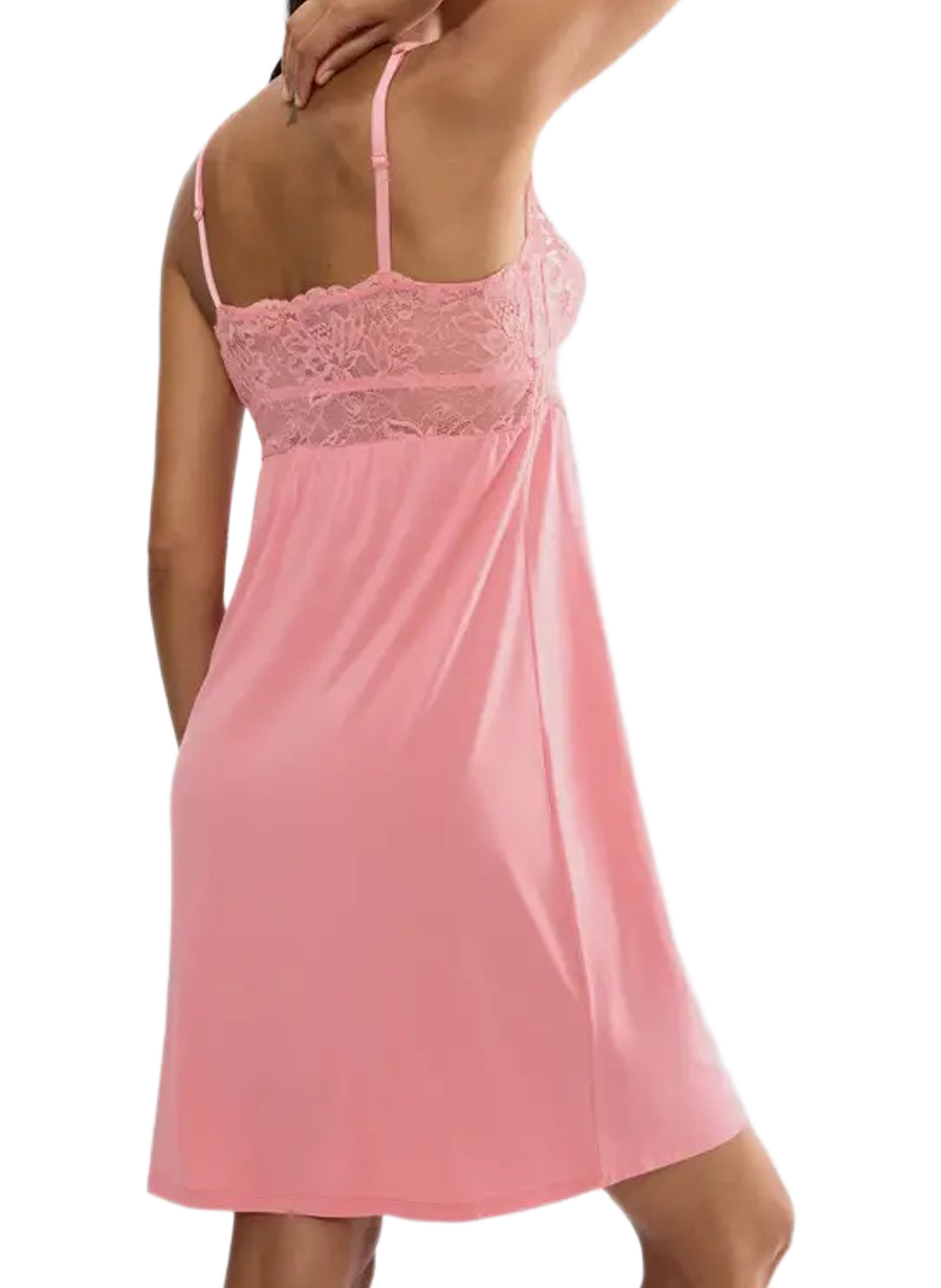 Long lace nightgown TRIUMPH Pink