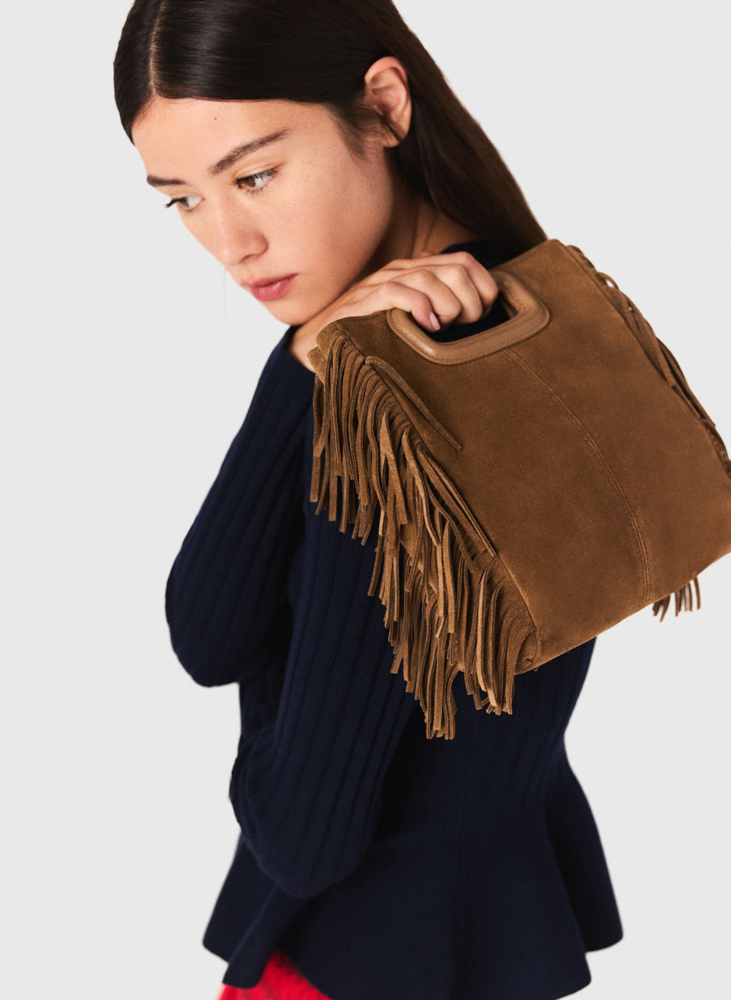 Cardigan cintré à boutons uni MAJE Bleu