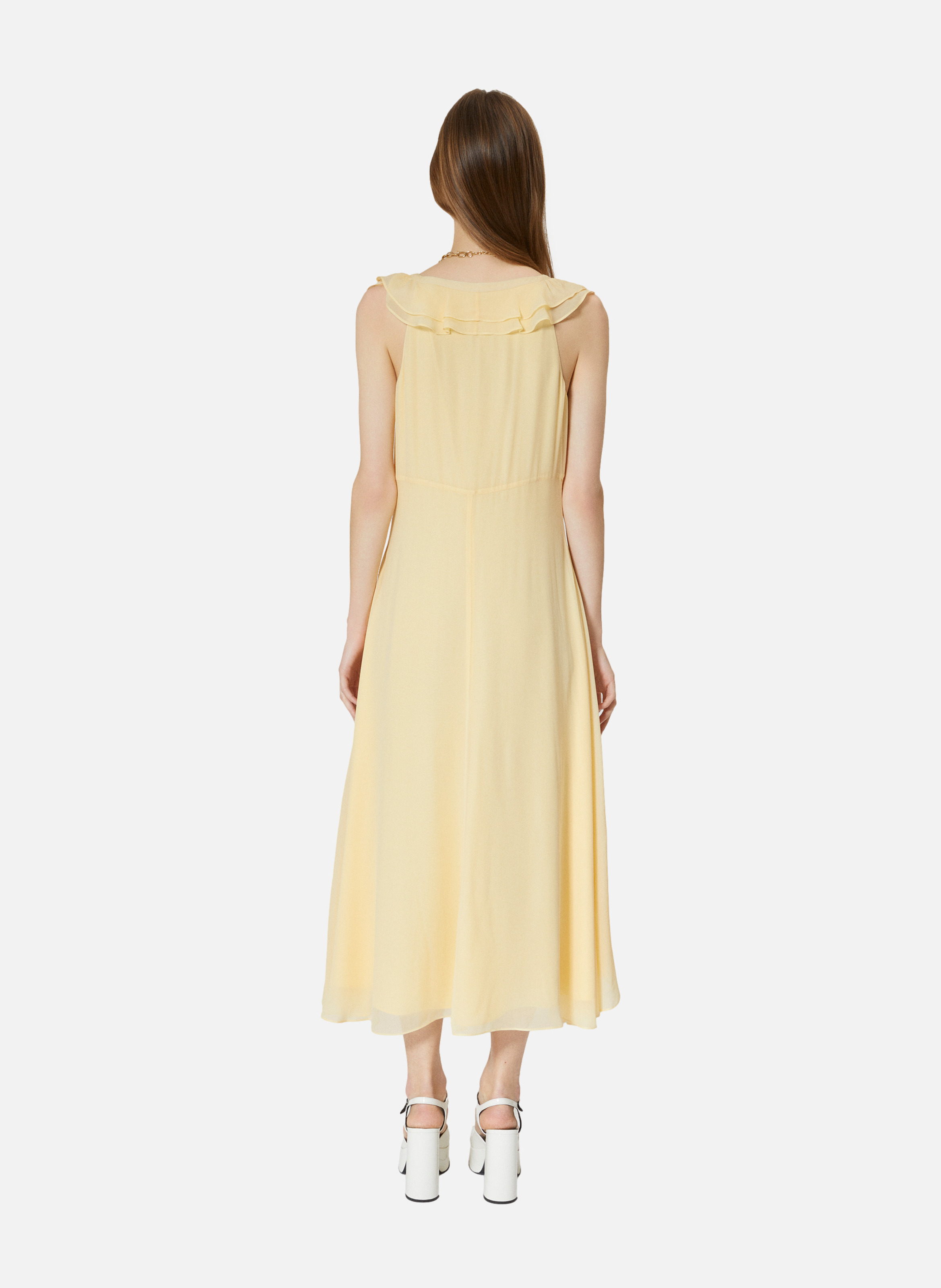 Robe longue volantée THE KOOPLES Jaune