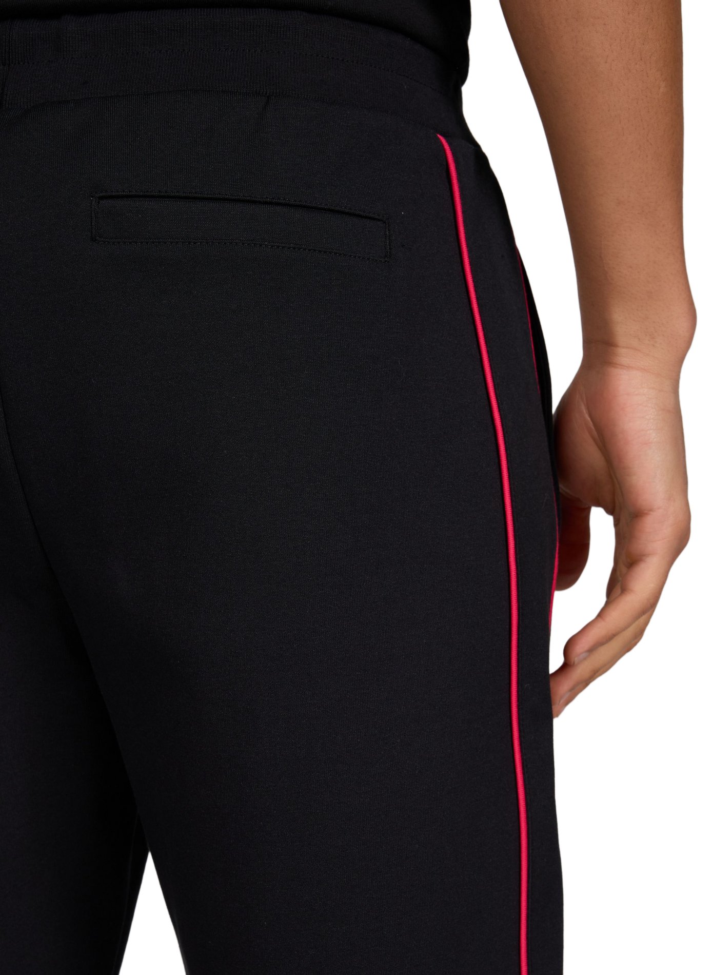 Bermuda à cordons en coton mélangé EDEN PARK Noir